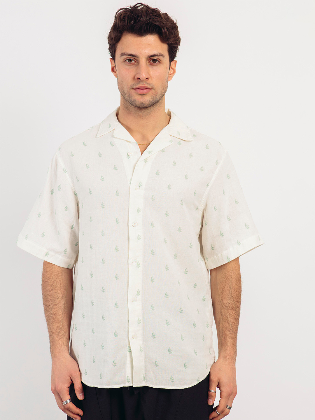 catch Men Nautical Printed Casual Shirt
