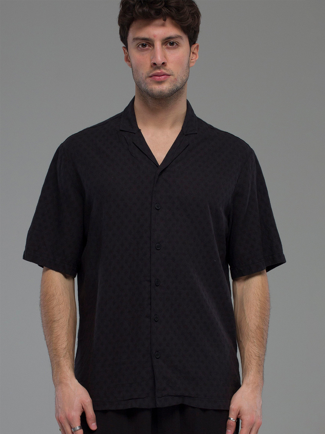 catch Men Self Design Casual Shirt