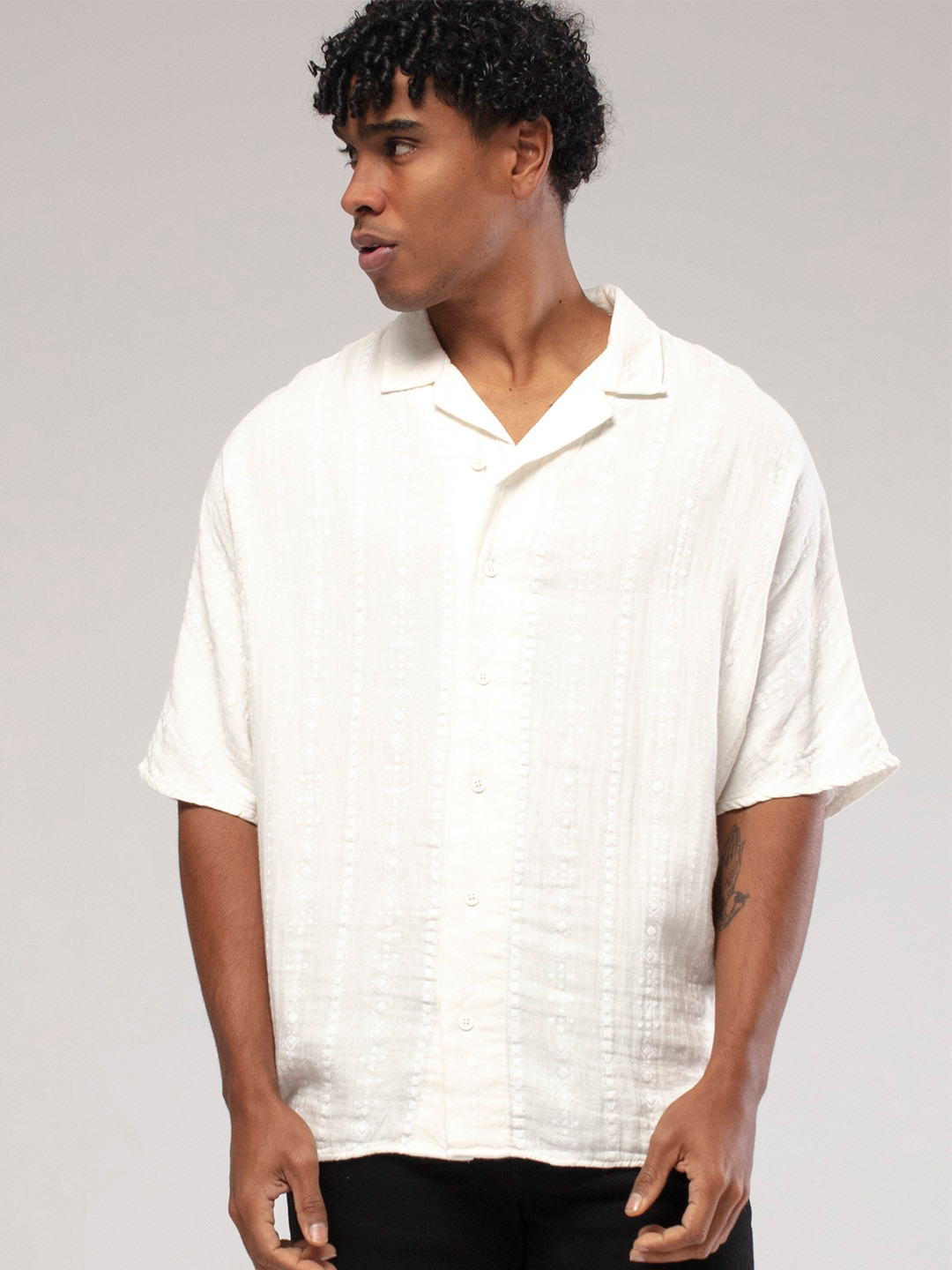 catch Men Striped Casual Shirt