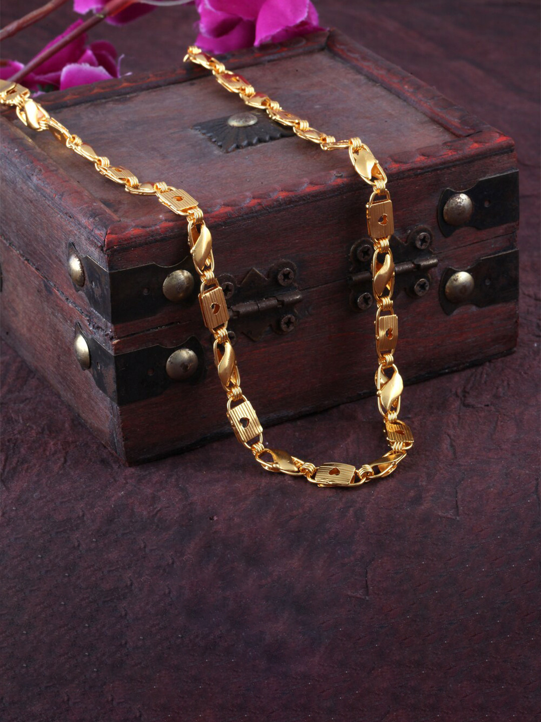 MEENAZ Men Gold-Plated Long Chain