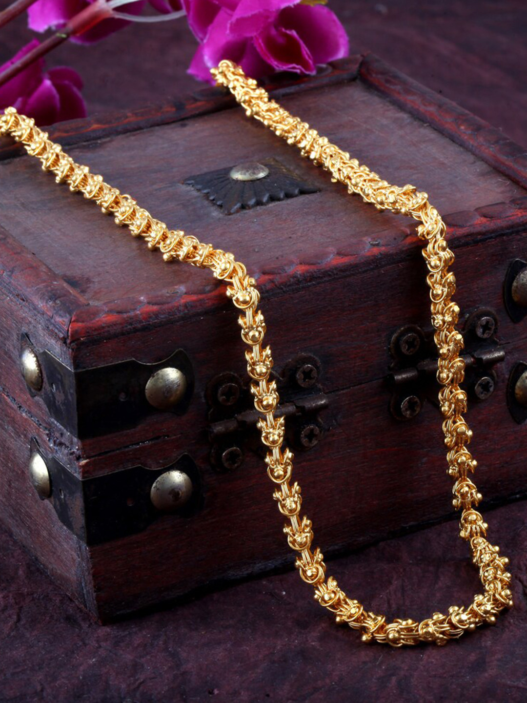 MEENAZ Men Gold-Plated Long Chain