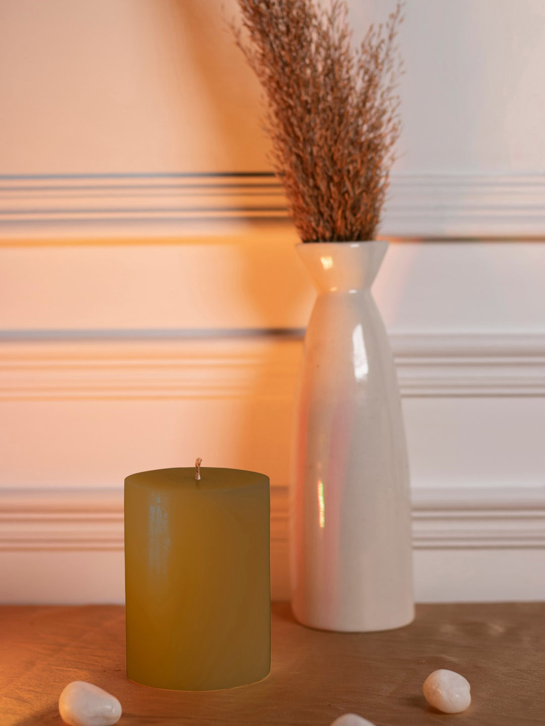 Dhrohar Arabian Mystique Scented 1 Wick OUD Solid Geometric Regular Pillar Candles