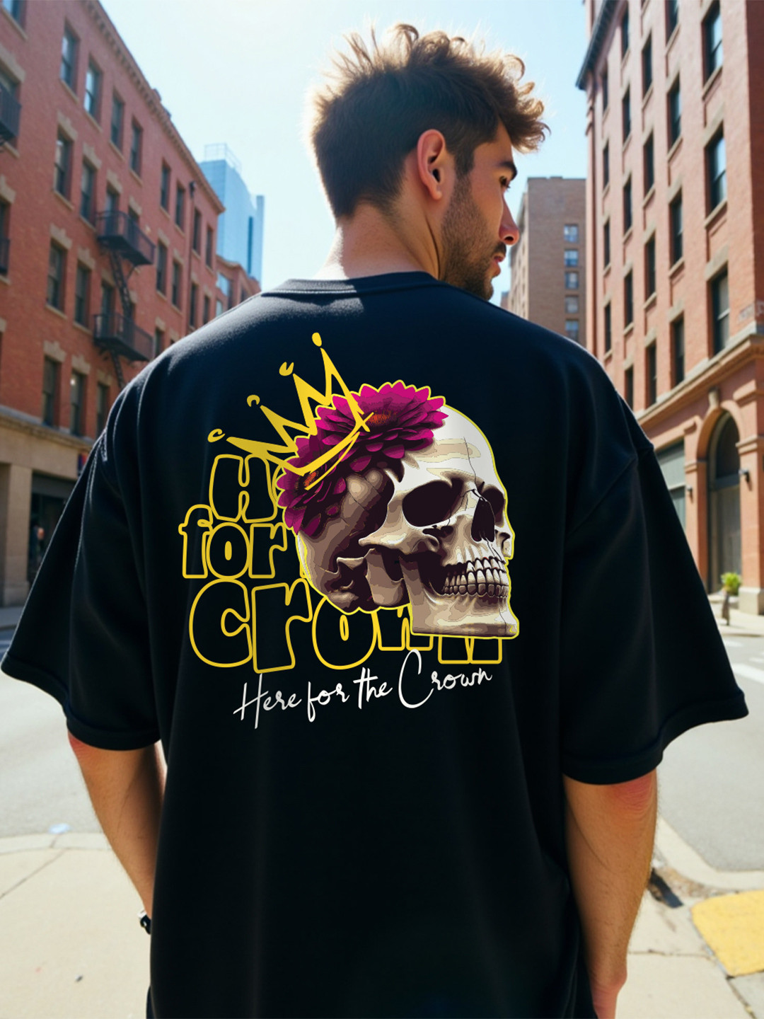 Mad Over Print Graphic Printed Oversize Fit Cotton T-shirt