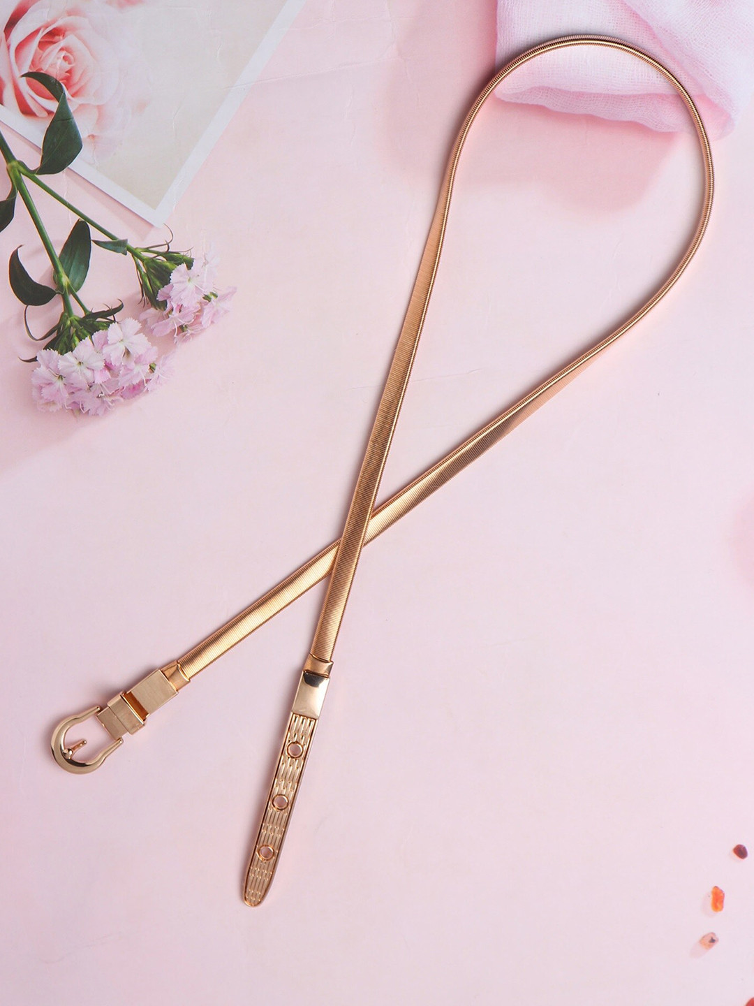 SAMTROH Women Metal Tang Belt