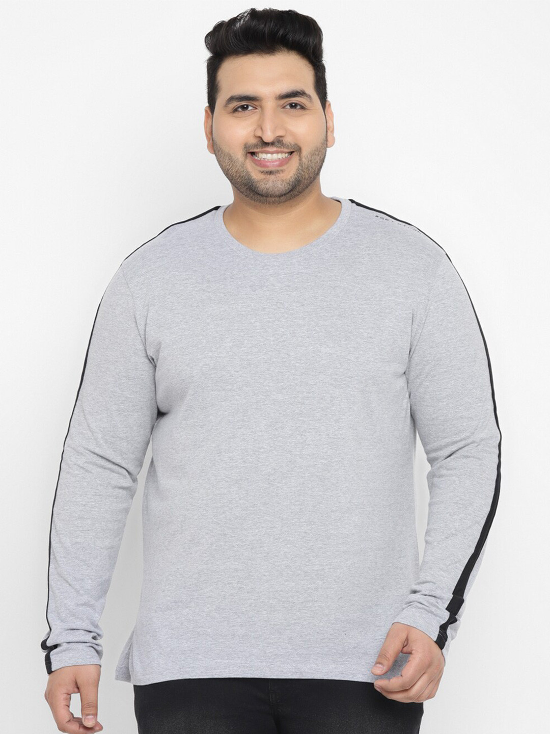 Urbano Plus Round Neck Long Sleeves Pure Cotton T-shirt