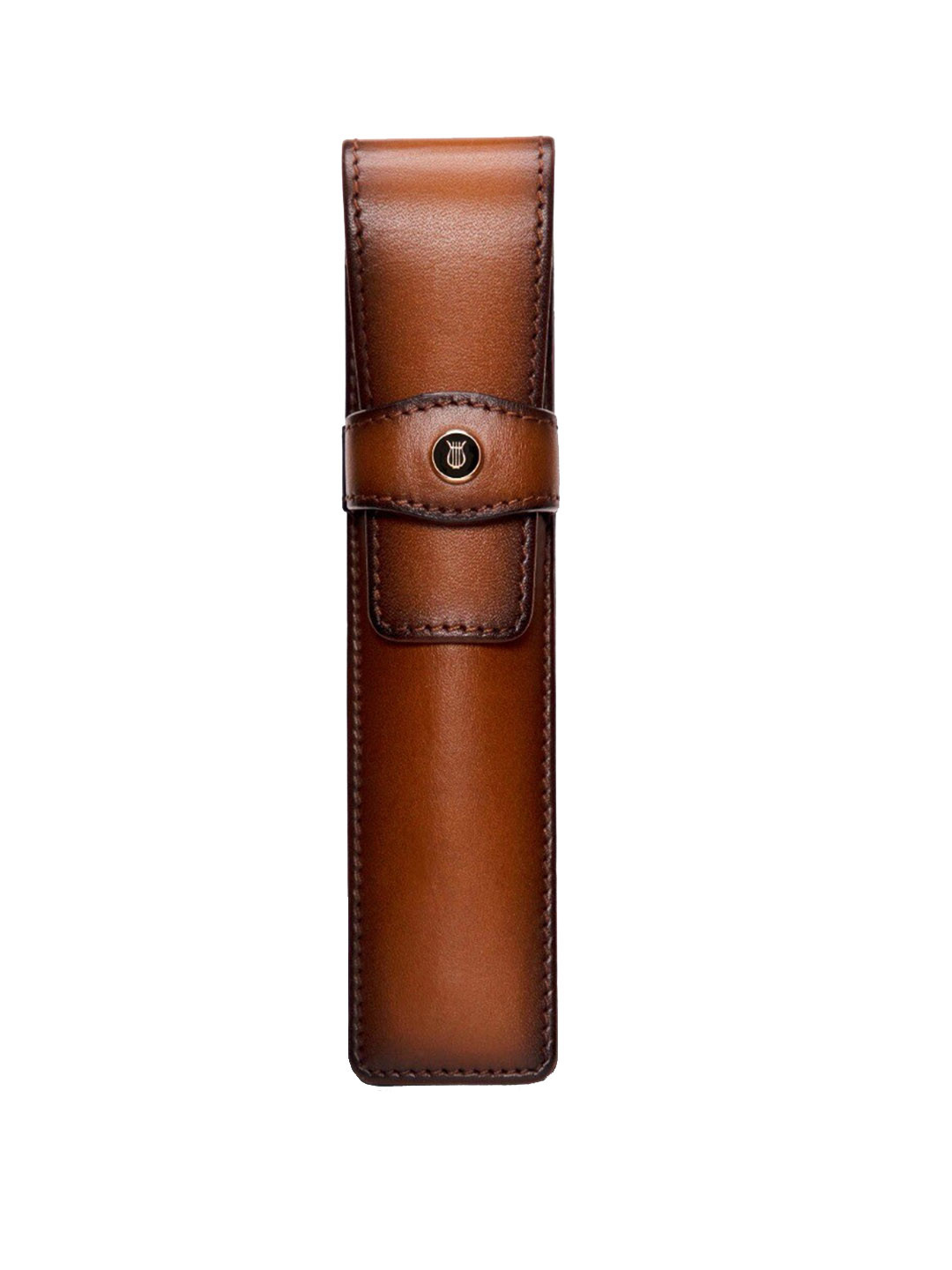 Lapis Bard Brown Classic Leather Single Pen Pouch