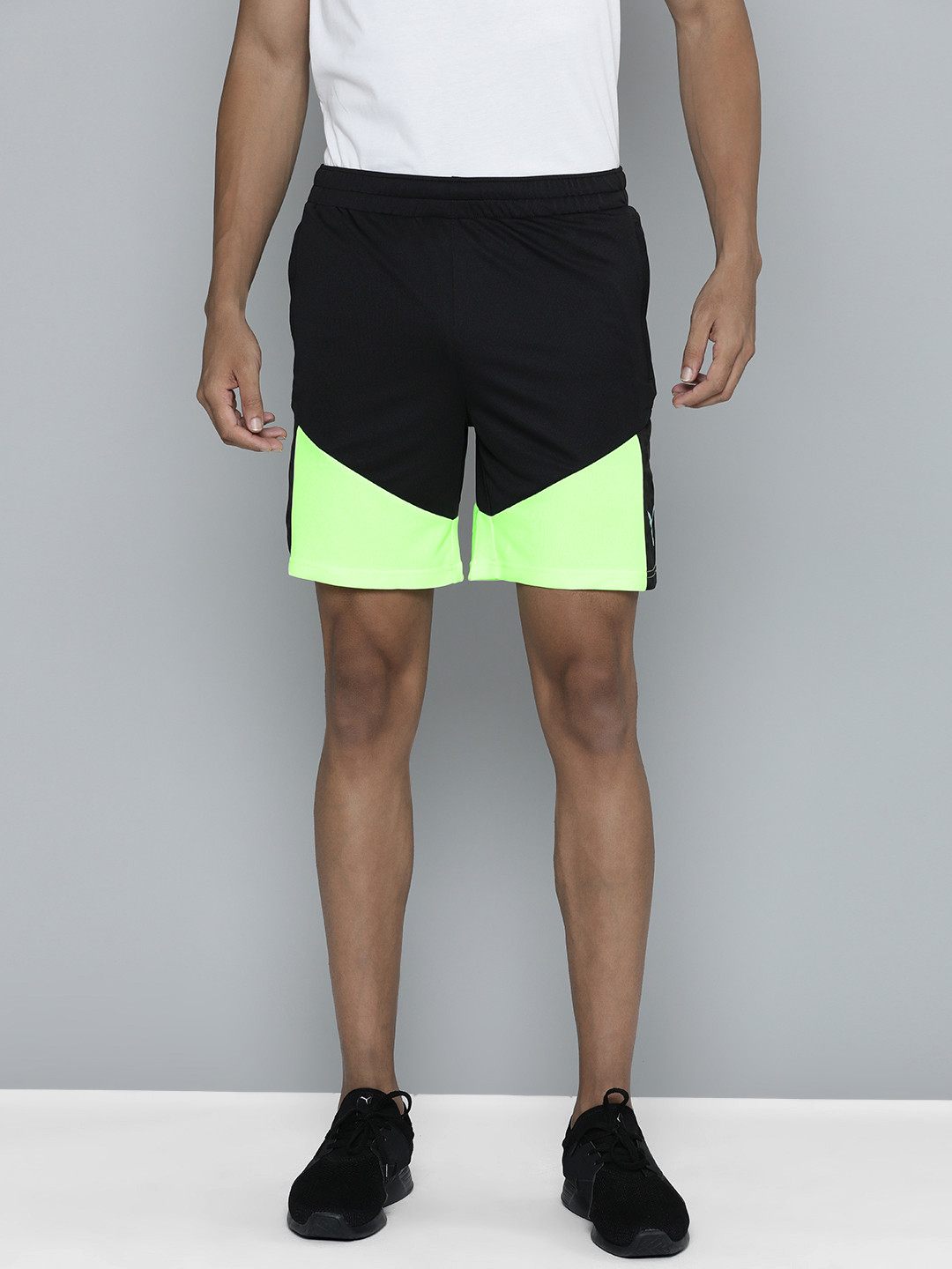 Puma Men individualCUP Colourblocked dryCELL Training Regular Fit Sports Sustainable Shorts