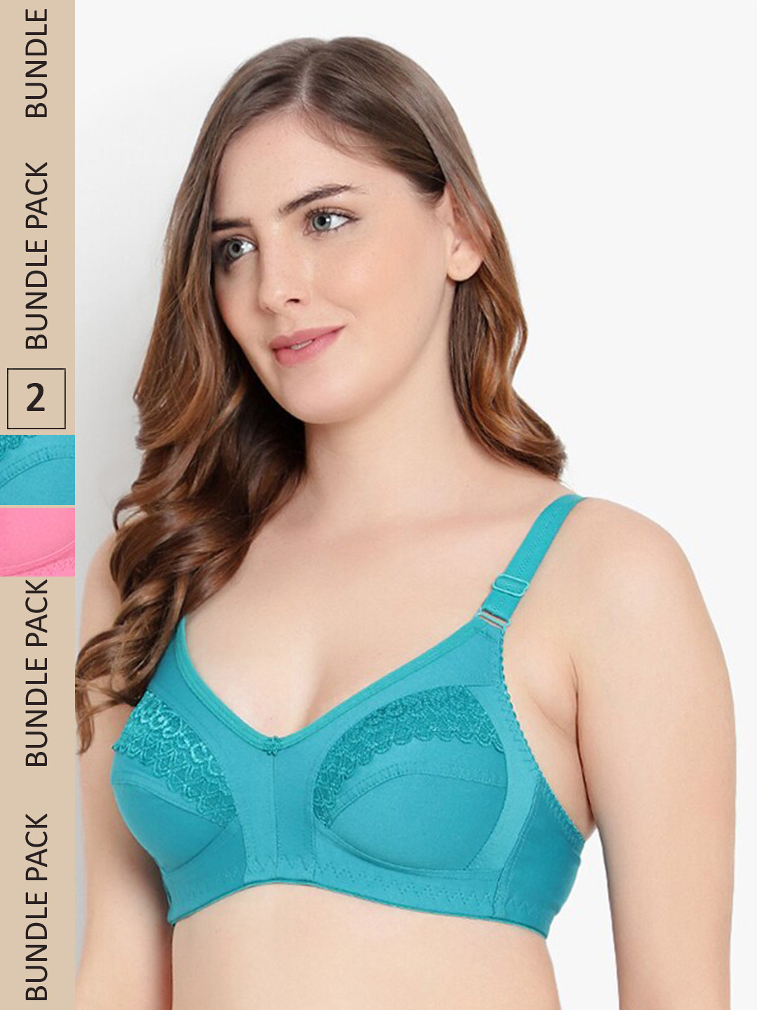 KYODO Pack of 2 All Day Comfort Full Coverage Bra