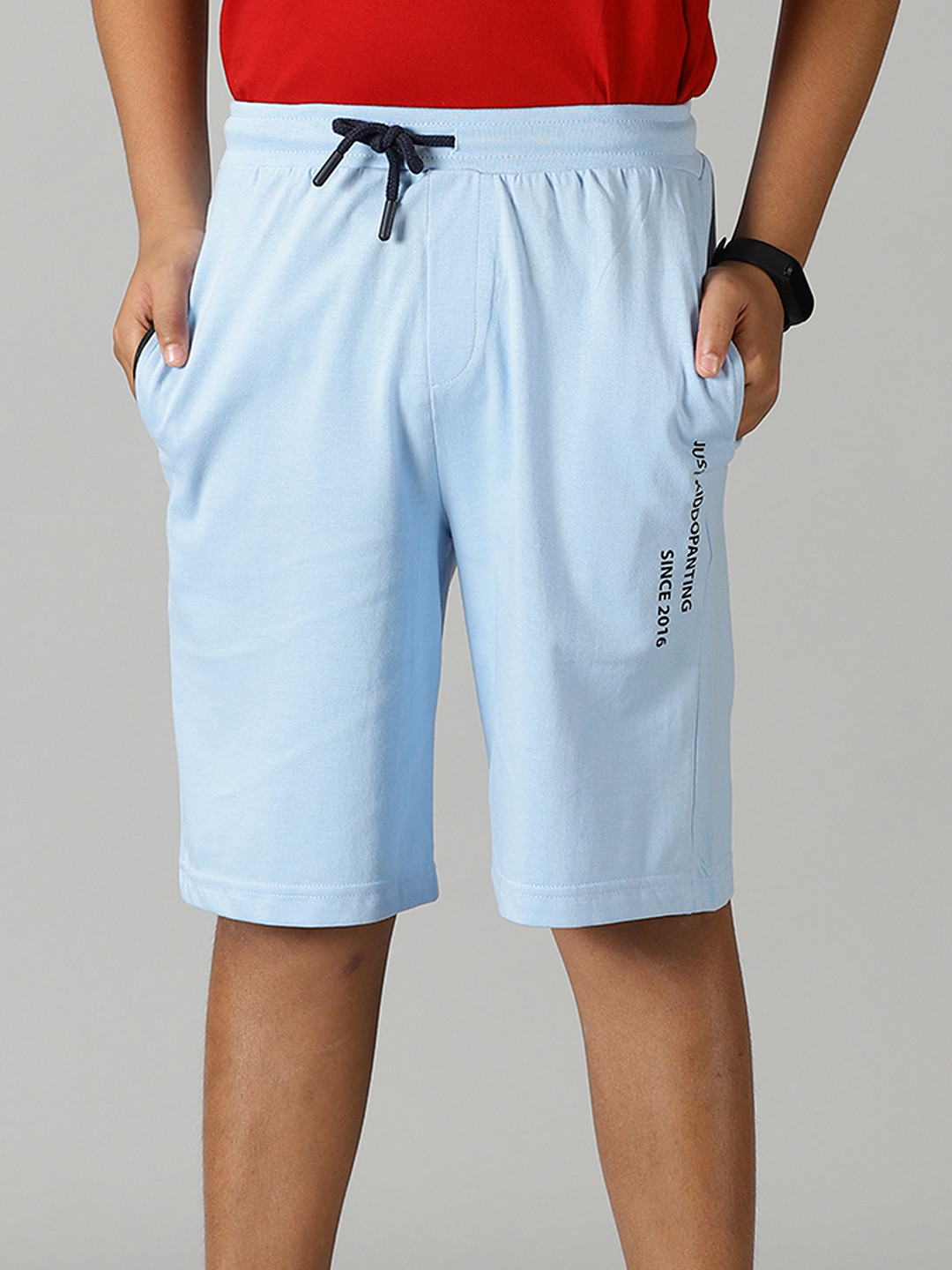 KiddoPanti Boys Mid-Rise Pure Cotton Shorts