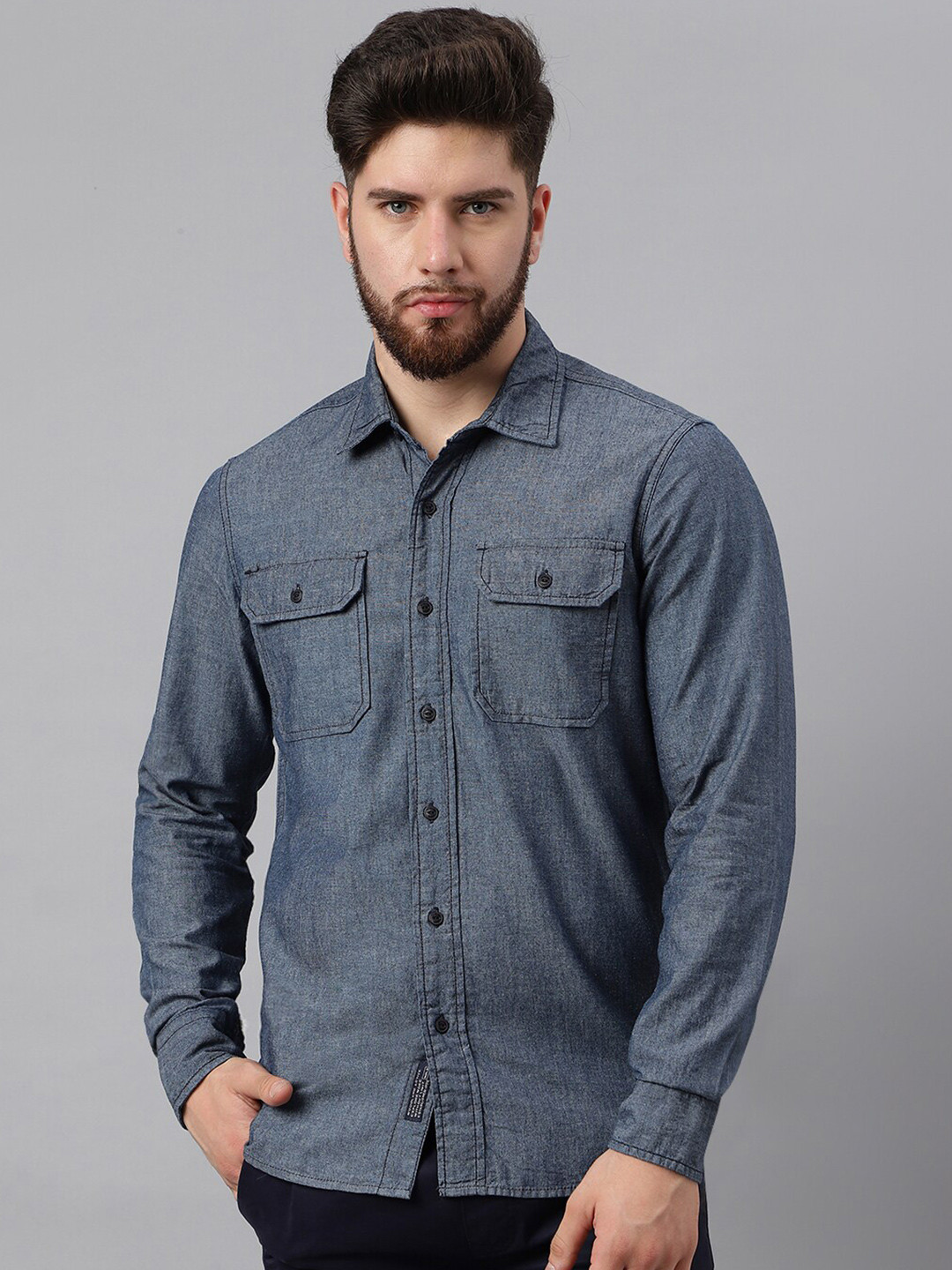Woodland Oxford Weave Pure Cotton Casual Shirt