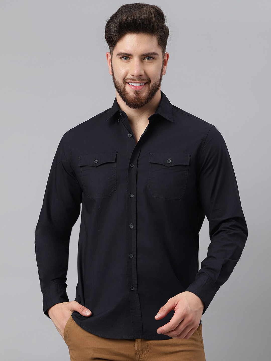 Woodland Oxford Weave Pure Cotton Casual Shirt