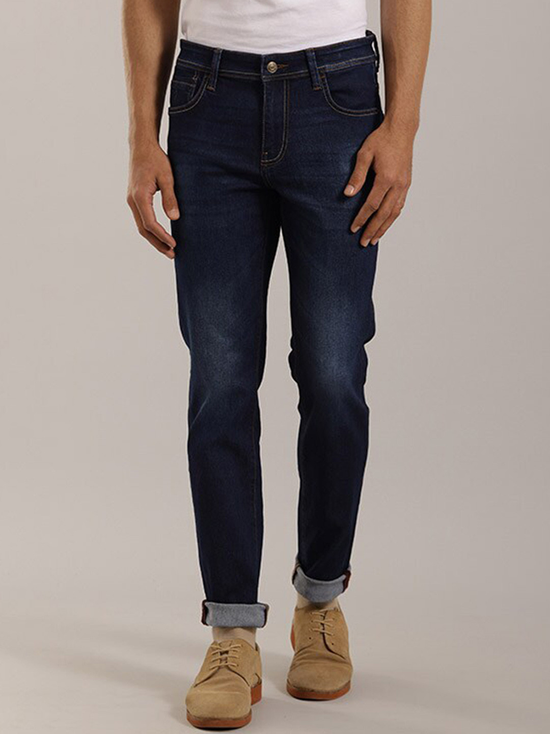 Indian Terrain Brooklyn Men Mid-Rise Slim Fit Clean Look  Jeans