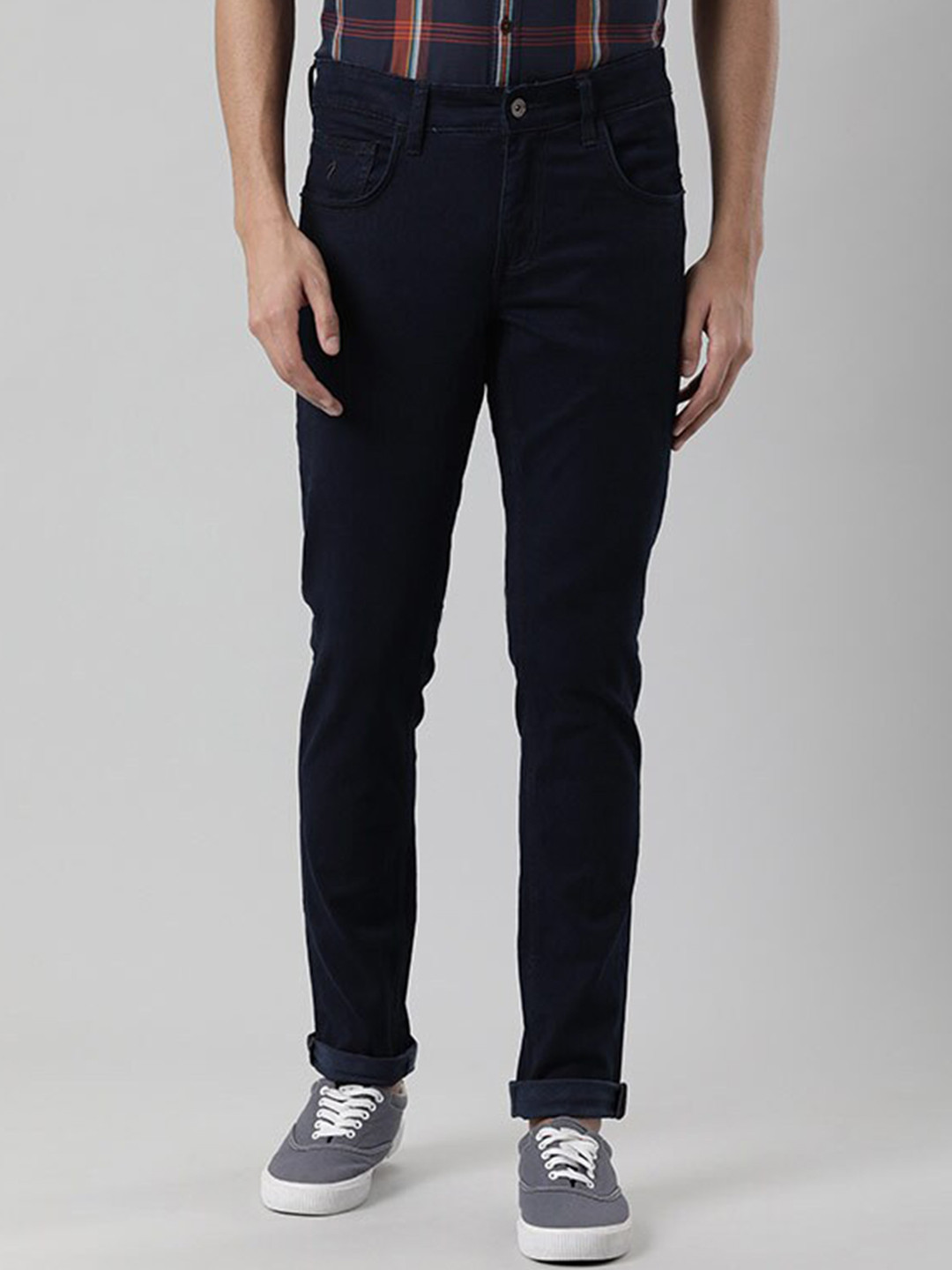 Indian Terrain Men Clean Look Mid-Rise Brooklyn Slim-Fit Jeans