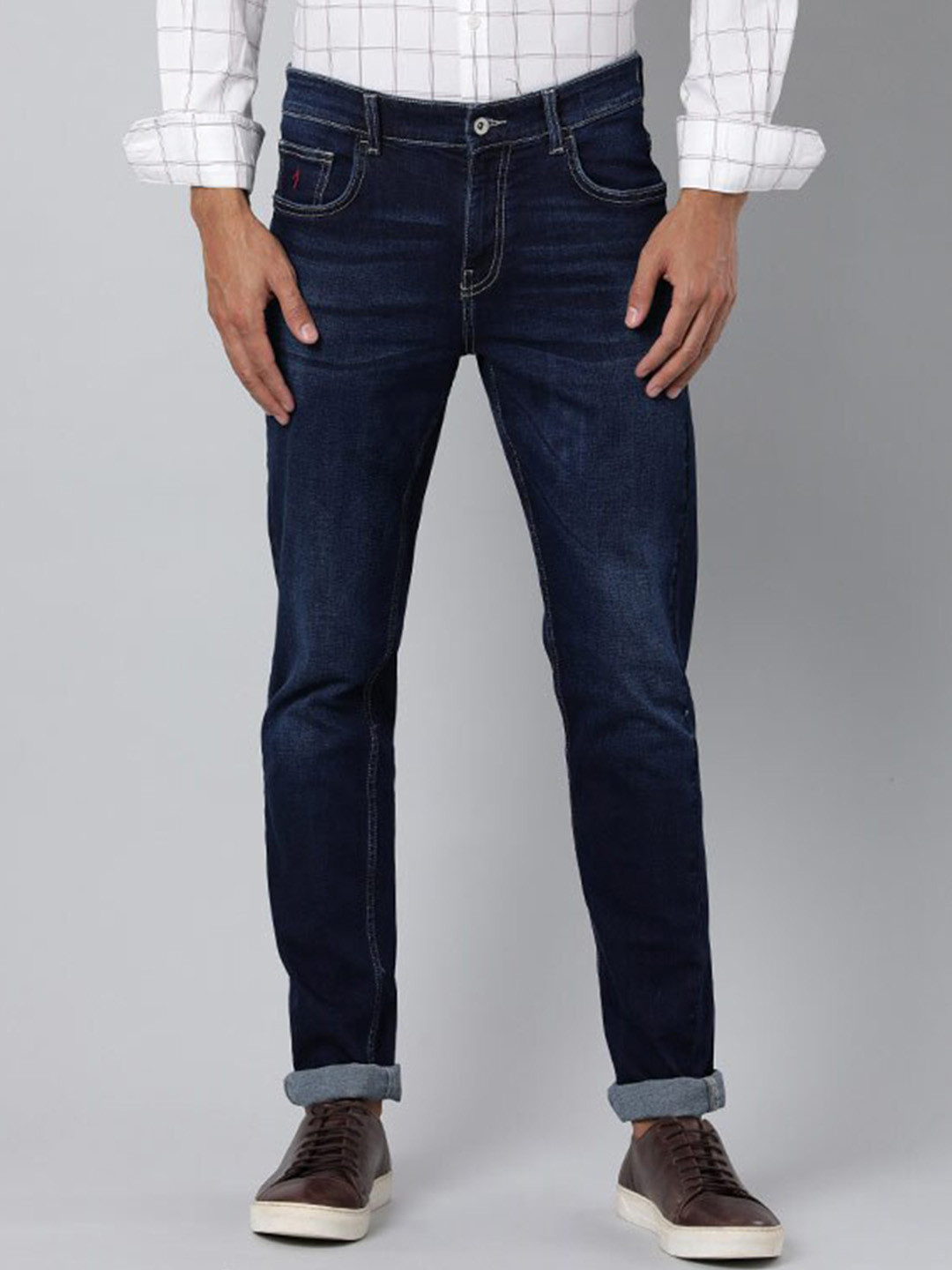 Indian Terrain Men Brooklyn Slim Fit Light Fade Jeans