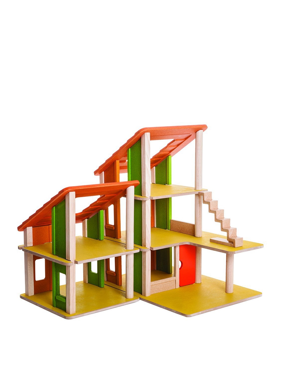 plan toy chalet doll house with furniture