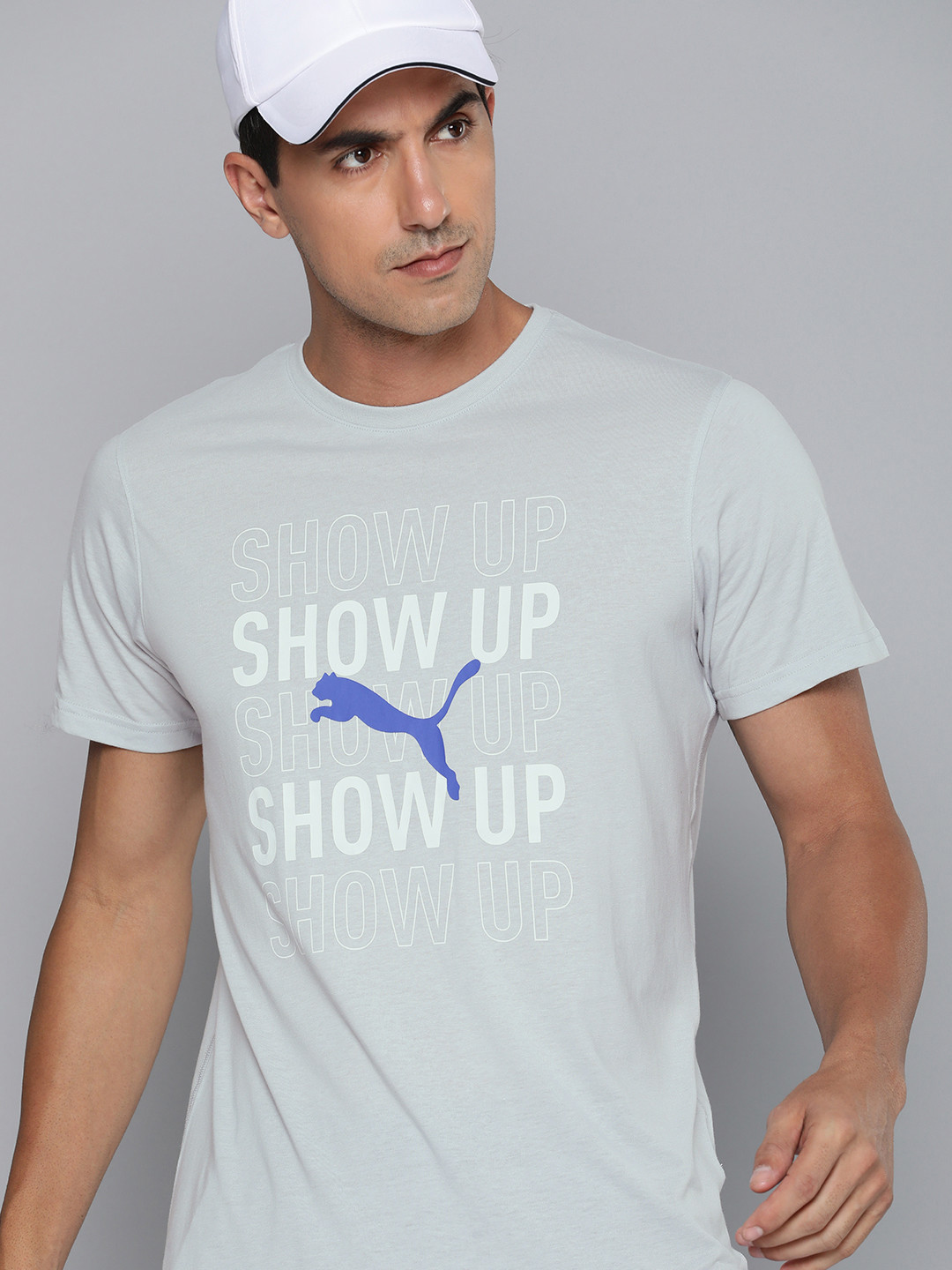 Puma Men Performance Running Typography Printed T-shirt