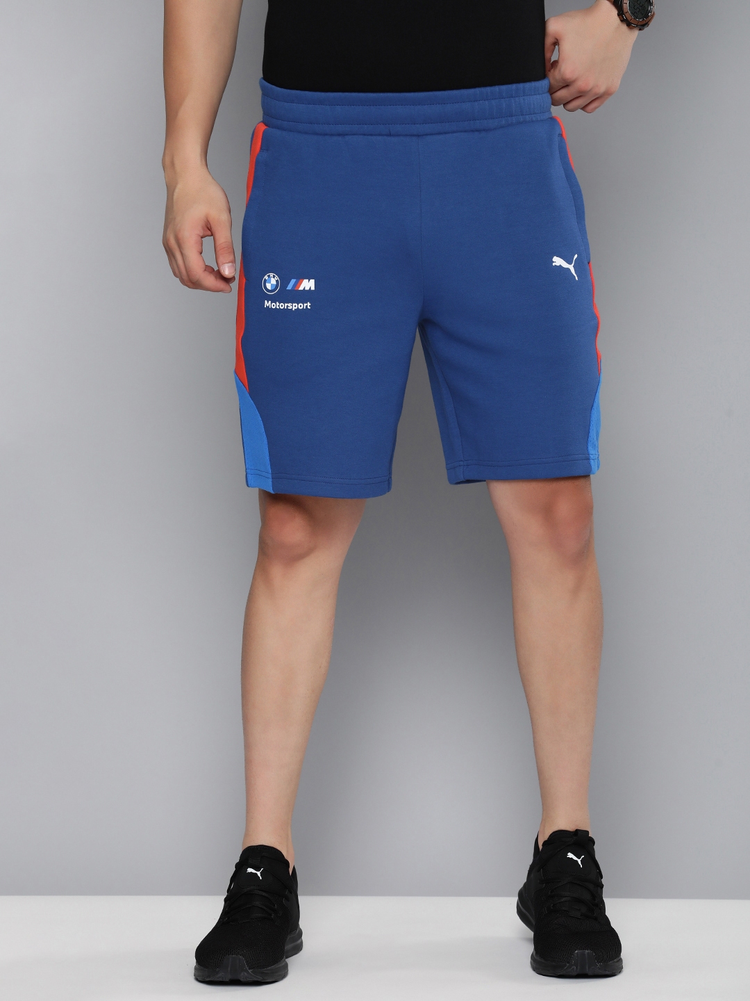 PUMA Motorsport Men BMW M Motorsport Sweat 8.6 Printed Regular Fit Sports Shorts