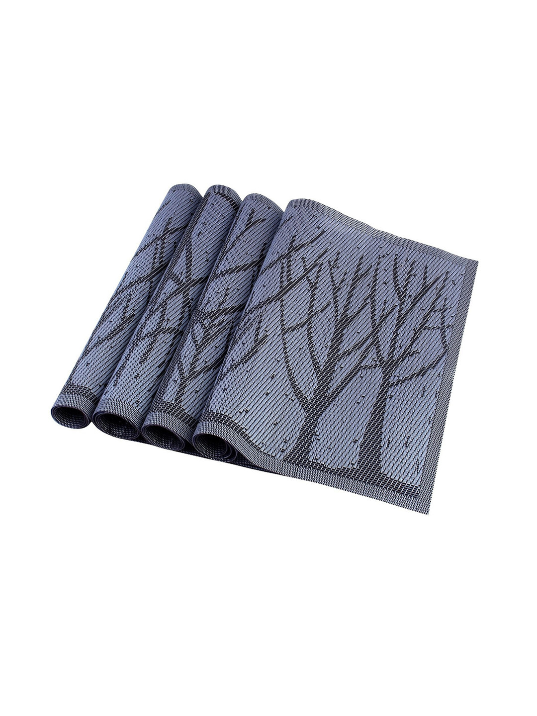SKYLOFTS Grey 6 PPieces Woven Design Table Placemats