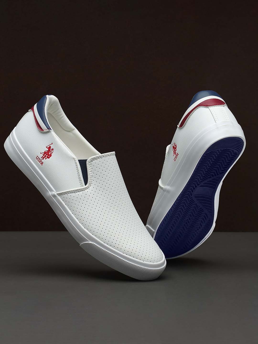 Buy U.S. Polo Assn. Men CAMPBELL Woven Design Comfort Insole Baisc Slip On Sneakers Casual Shoes for Men 23091230 Myntra