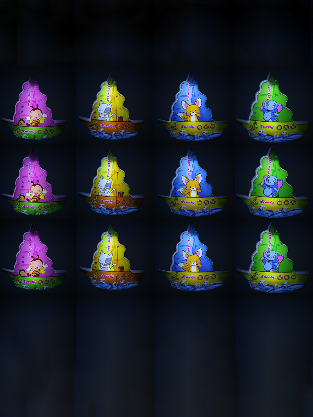 SKYLOFTS Kids Pink & Blue 12 Pieces Night Lamps