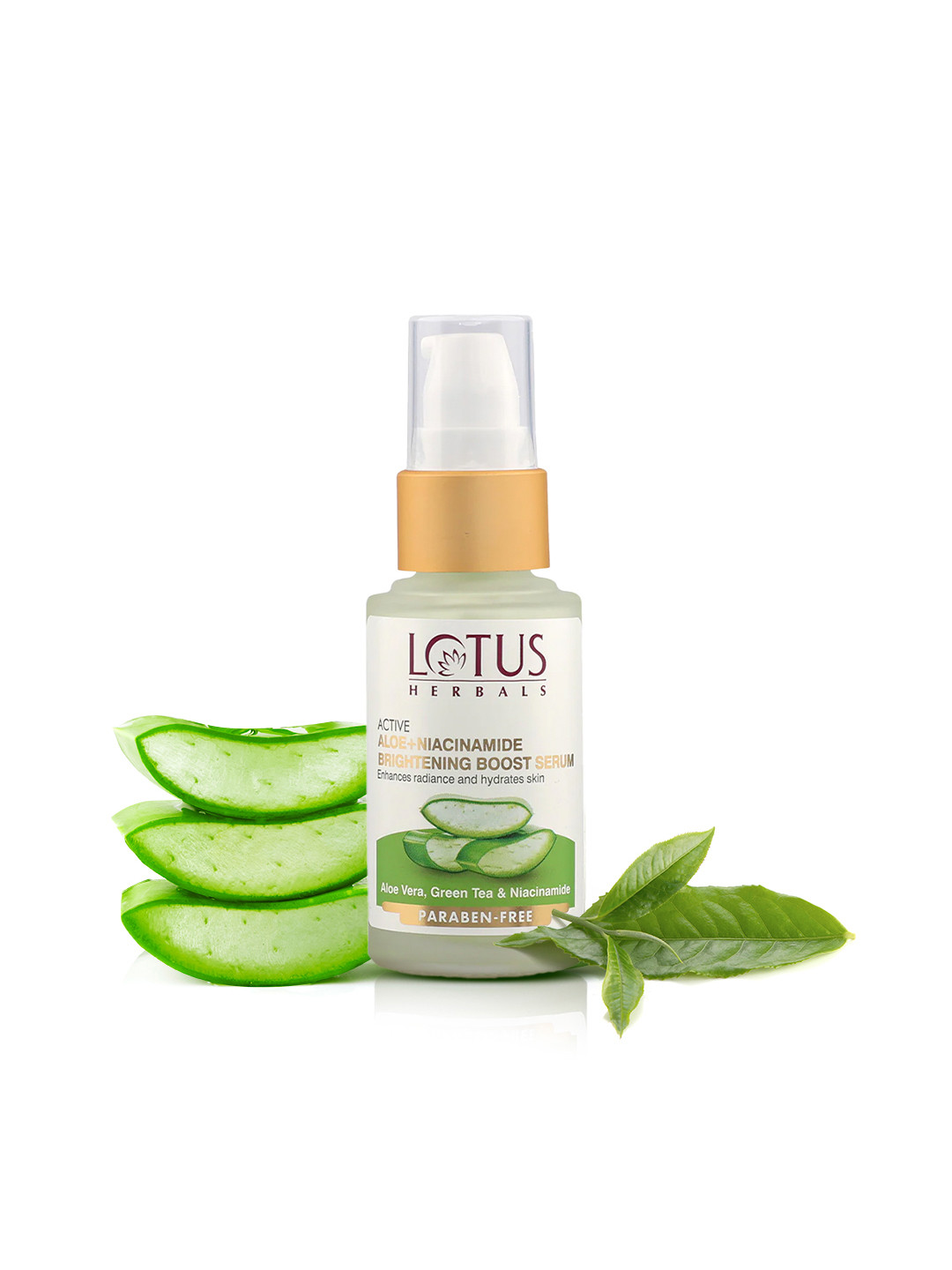 Lotus Herbals Active Aloe + Niacinamide Brightening Boost Serum With Aloe Vera - 30ml
