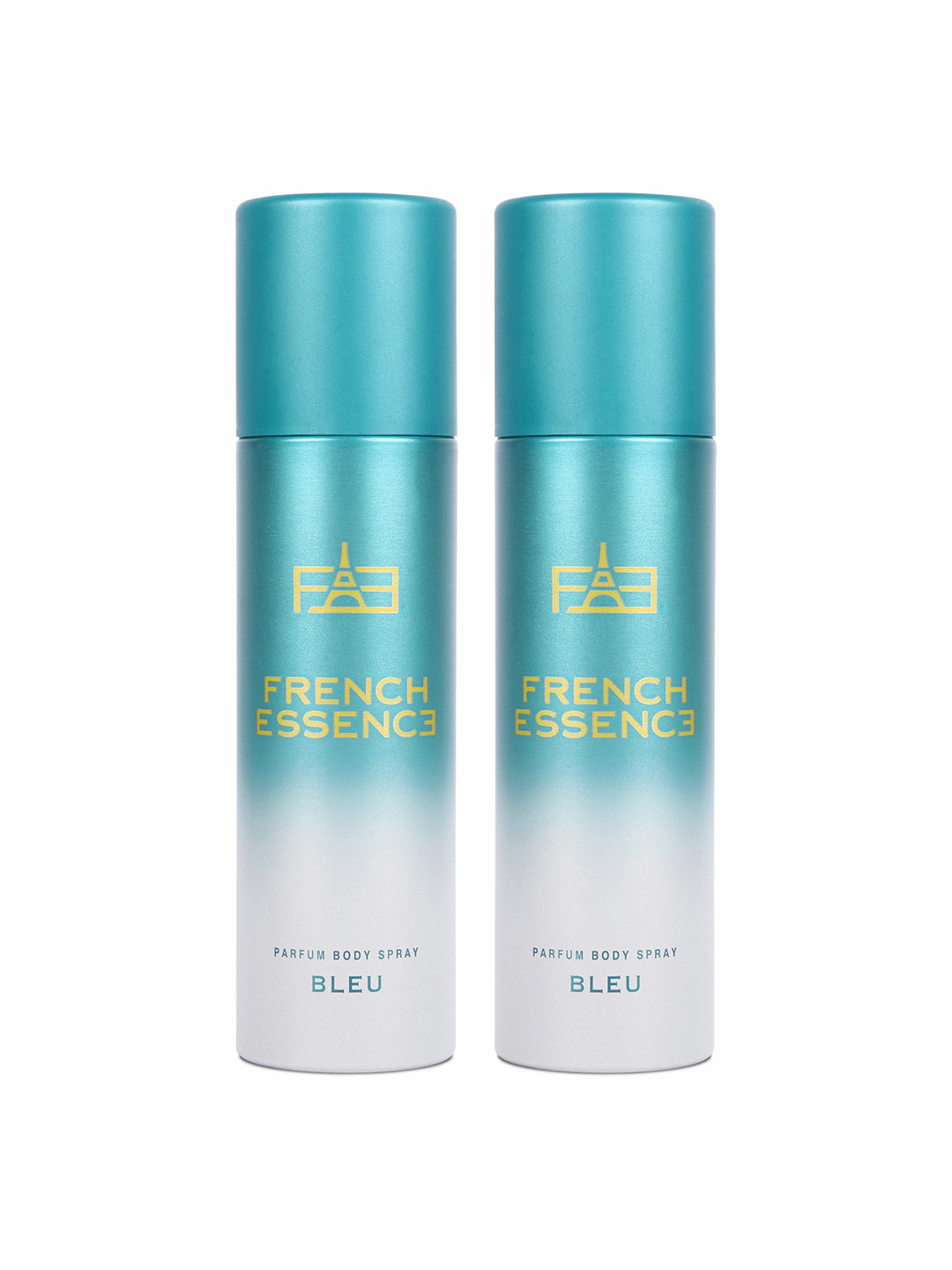 FRENCH ESSENCE Men Set Of 2 Bleu No Gas Deodorants - 120ml Each