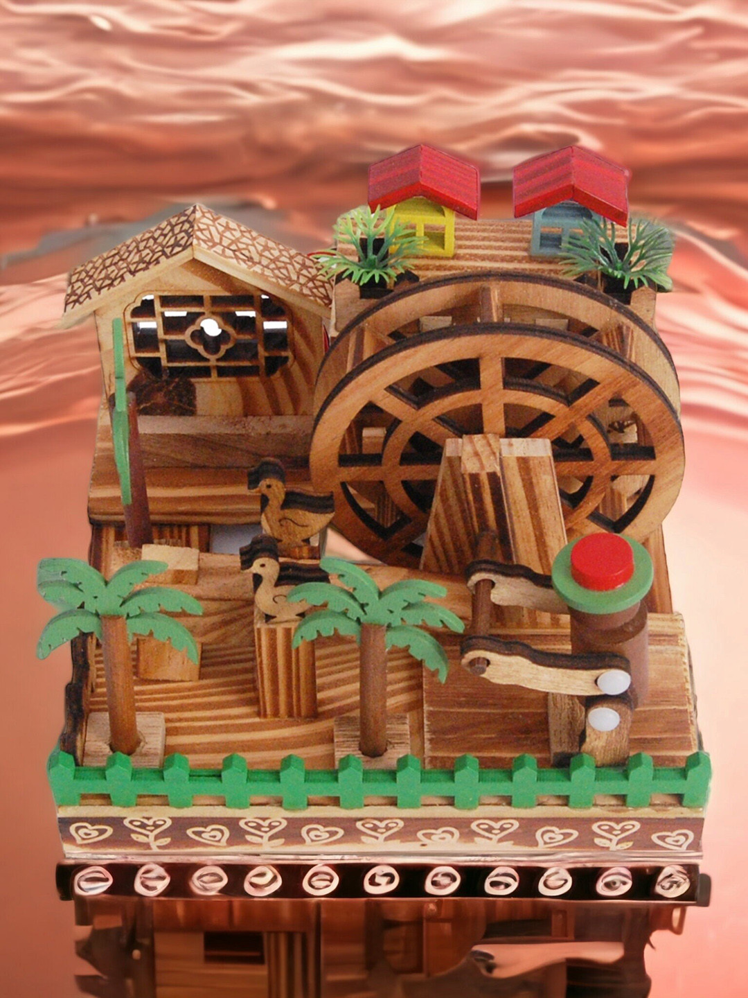 CHOCOZONE Kids Wooden Battery Operated Musical Toy