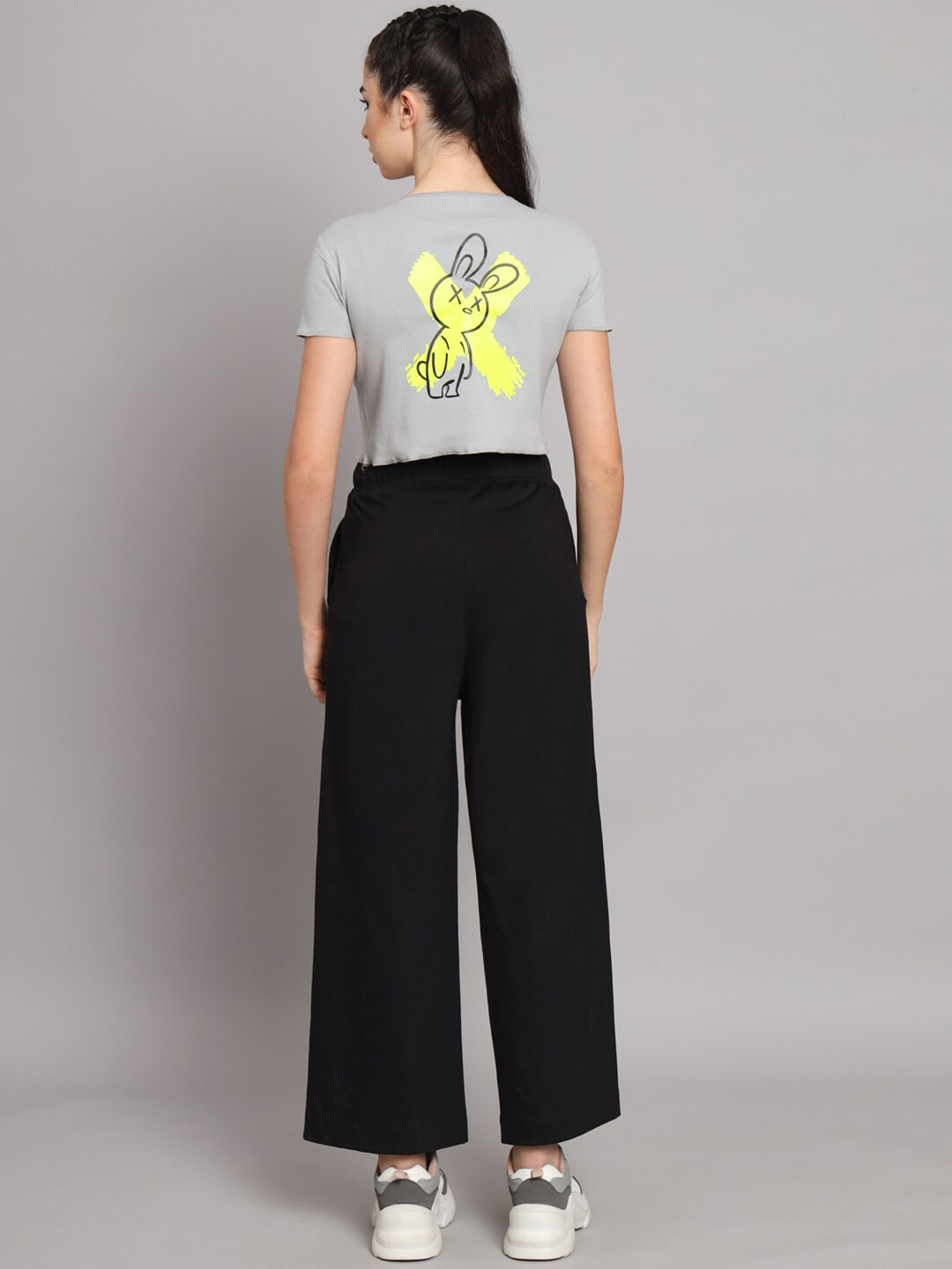 GRIFFEL Graphic Printed High-Rise Pure Cotton Tracksuit