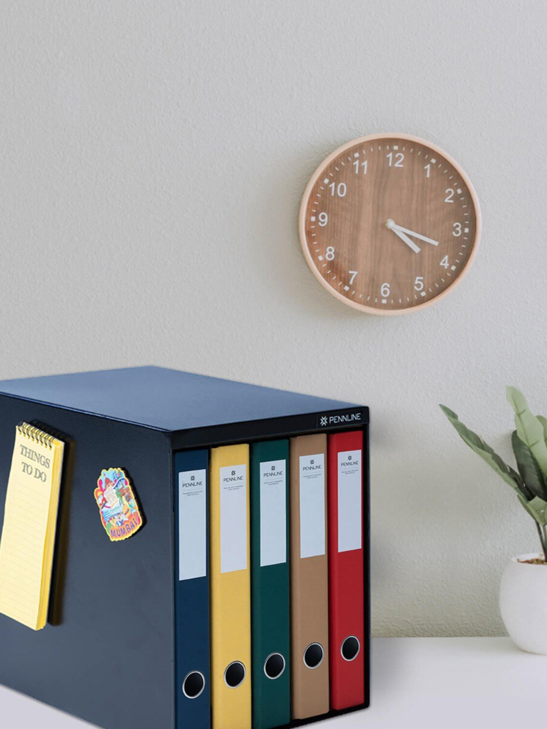 Pennline Black Filing Cabinet In Metal With 5 Vertical Large Folders