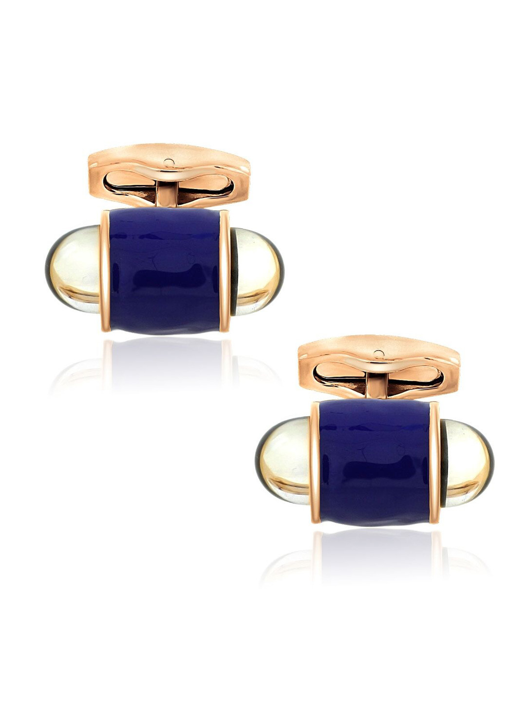 ZIVOM Men Rose Gold-Plated Formal Shirt Cufflinks