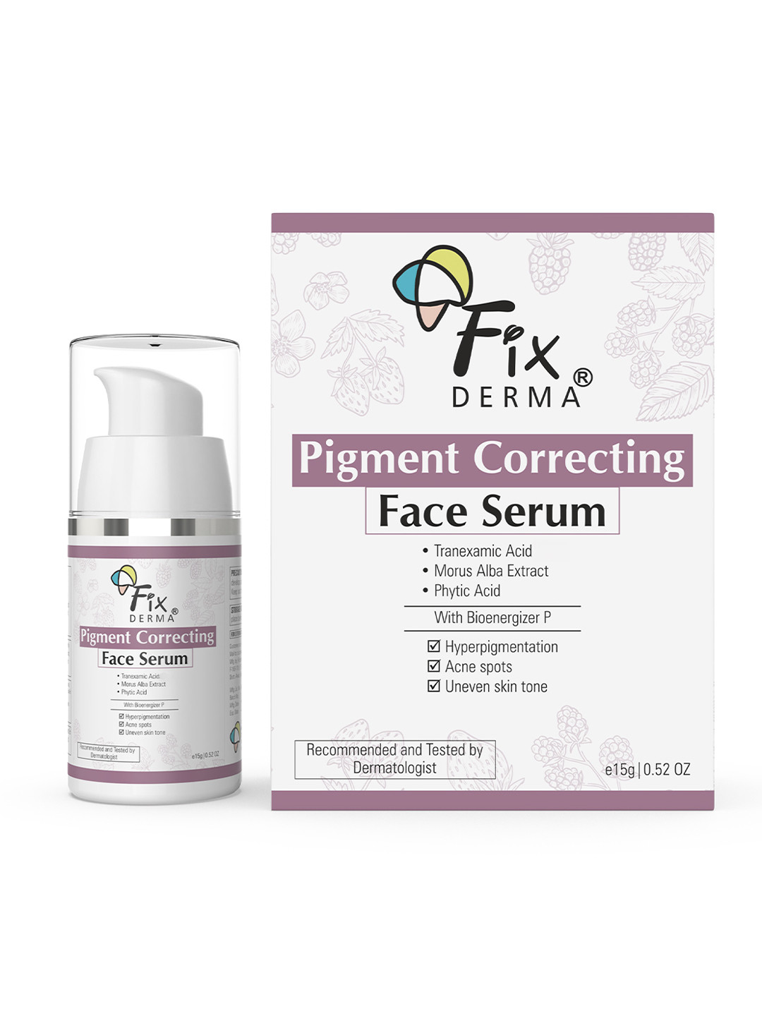 FIXDERMA Pigment Correcting Face Serum for Hyperpigmentation & Acne Spots - 15g