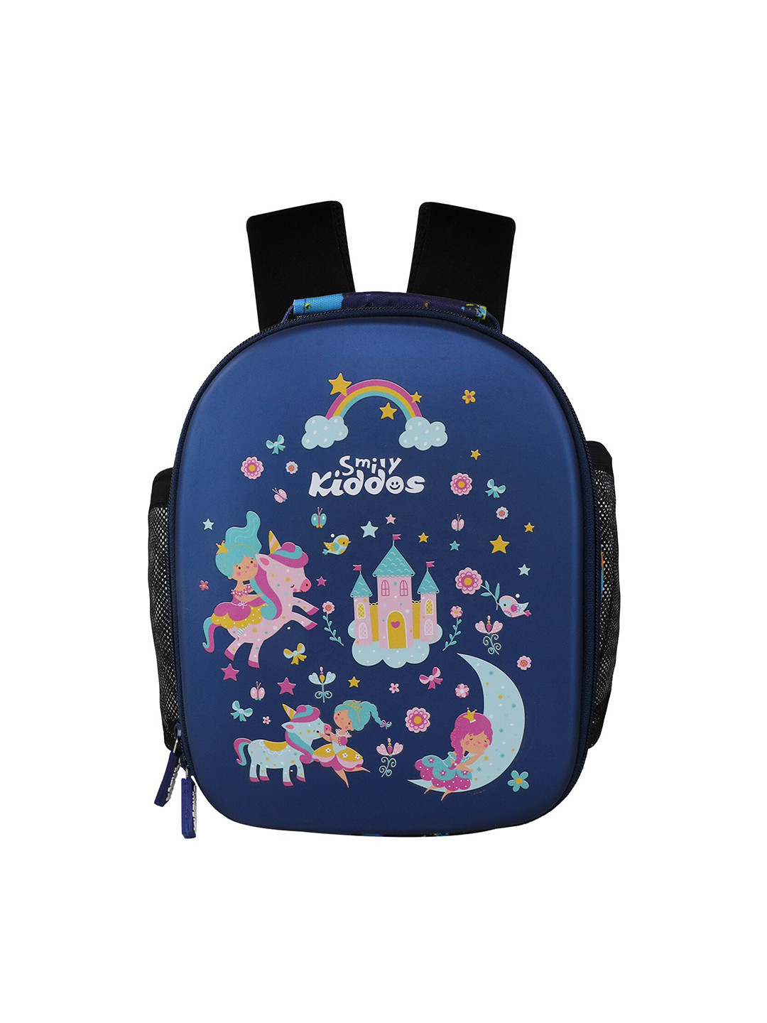 Smily Kiddos Kids Violet & Pink Graphic Printed Backpack With Compression Straps