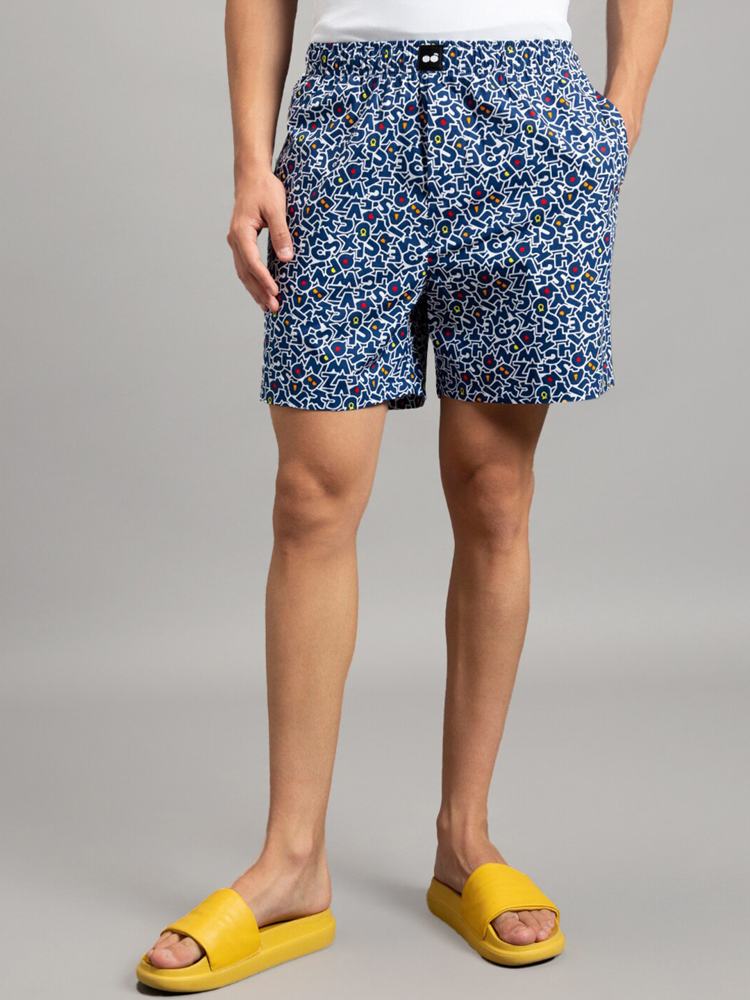 Bewakoof Men All Over Typography Printed Boxers