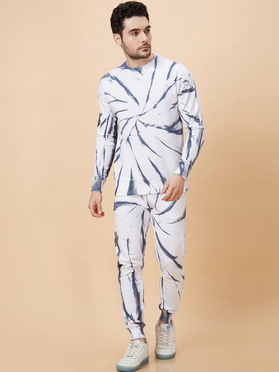 Globus Tie & Dye Pure Cotton Sweatshirt With Joggers Co-Ords