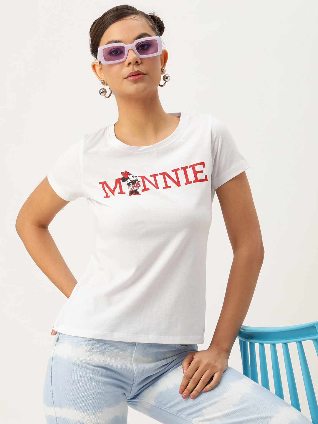 Kook N Keech Disney Women Minnie Mouse Printed T-shirt
