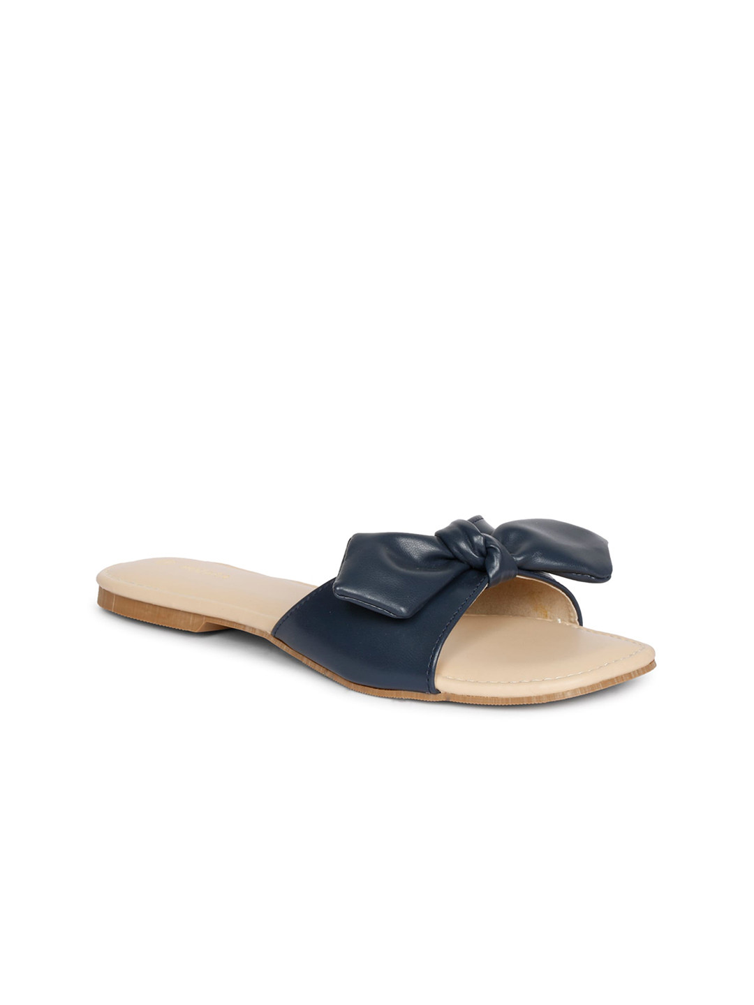 MOZAFIA Women Open Toe Flats With Bows