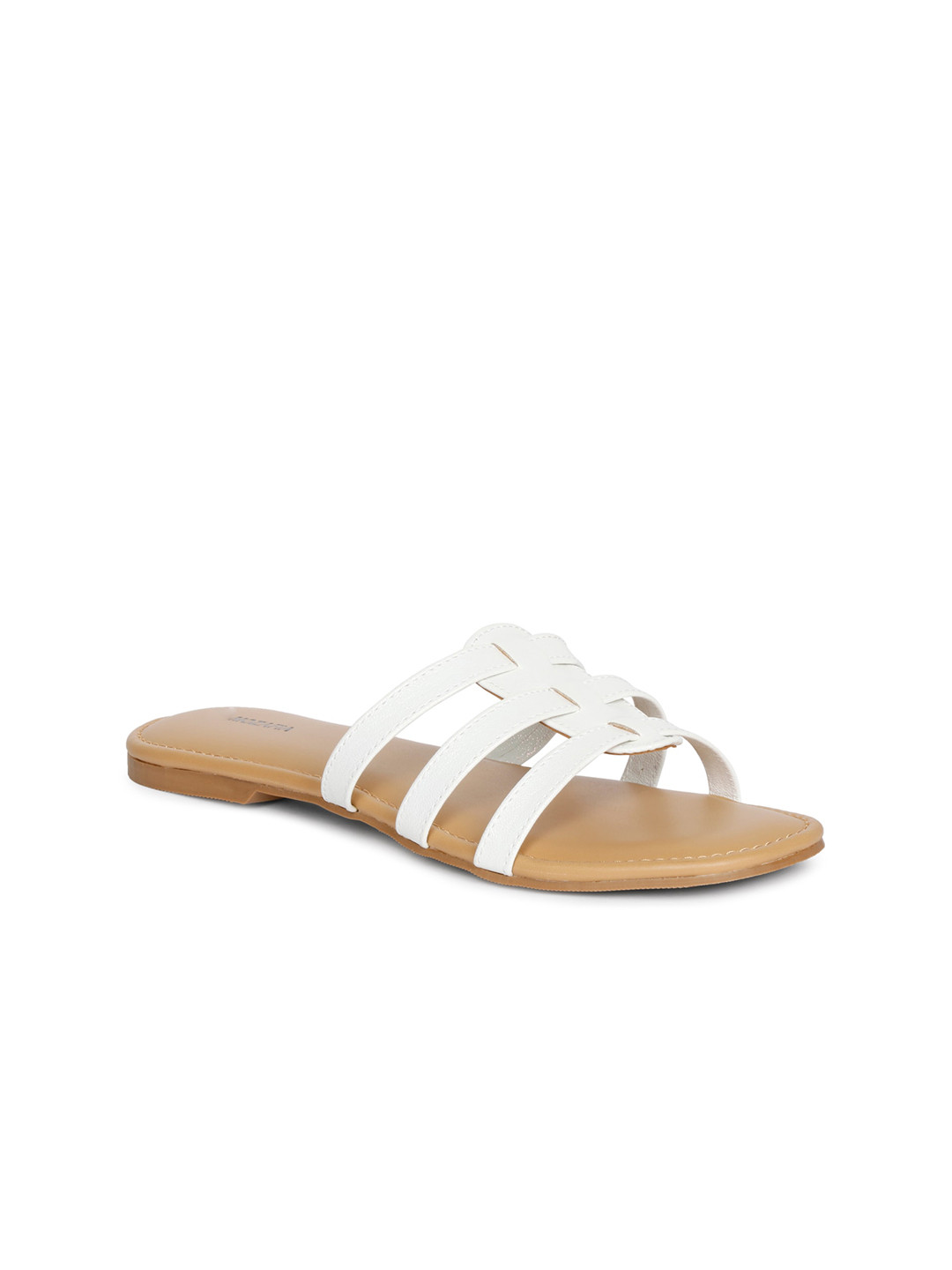 MOZAFIA Strappy Open Toe Flats