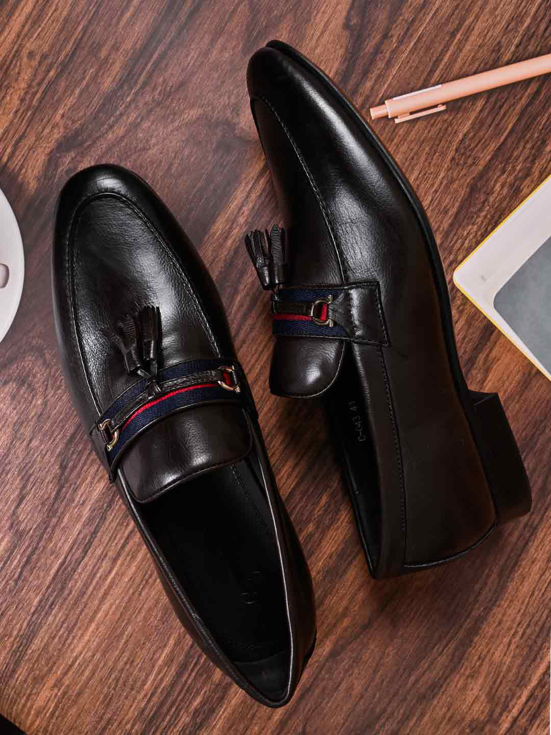 Cobblerz Men Leather Formal Tassel Loafers