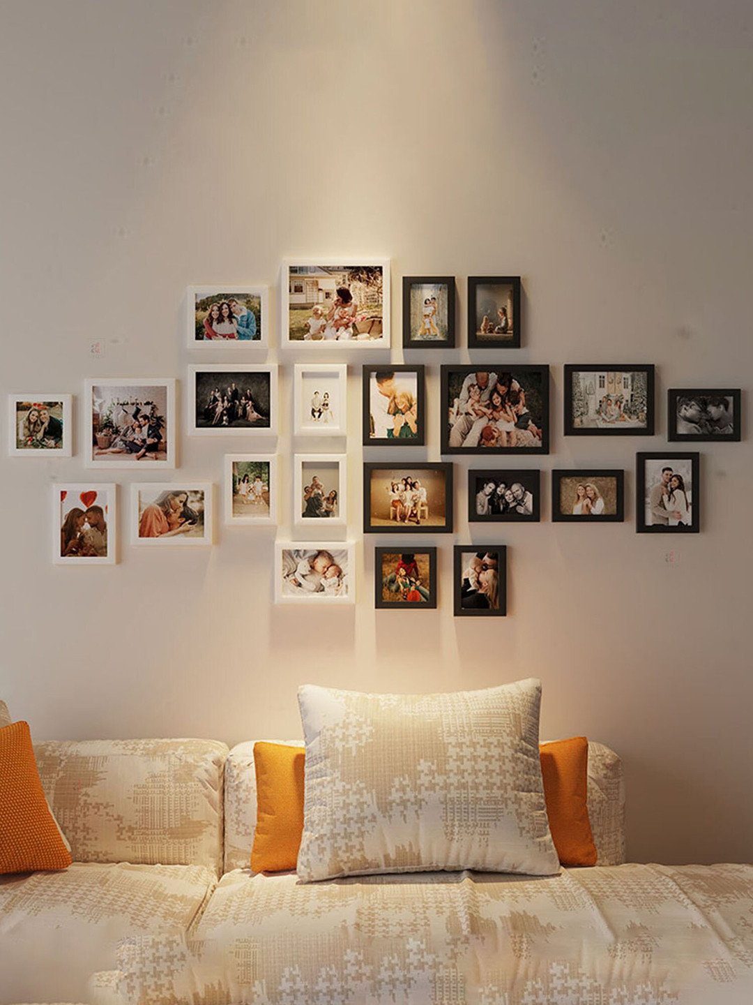 Art Street Black & White 23-Pieces Wooden Photo Frames