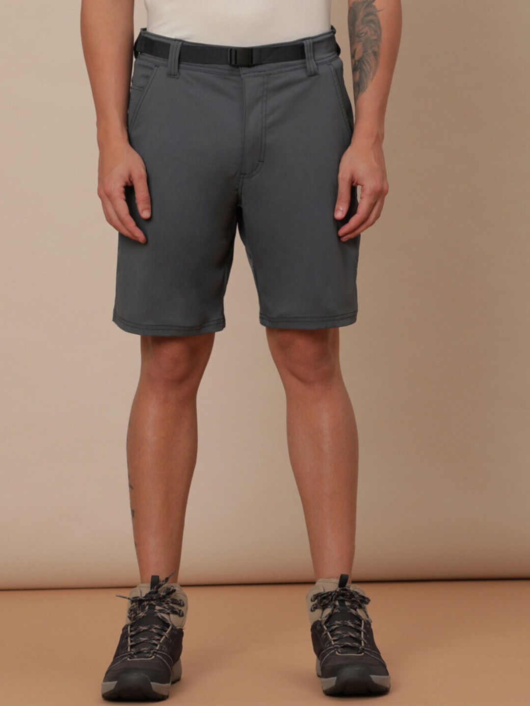 Wrangler Men Mid-Rise Stretch Fabric Water Repellent Shorts