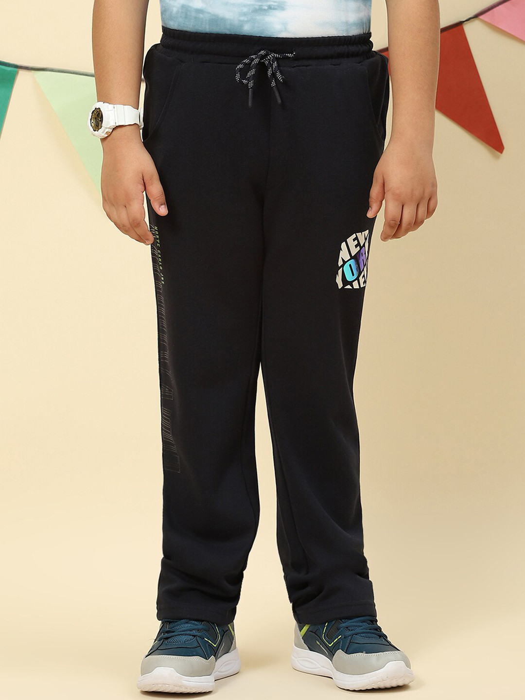 Monte Carlo Boys Mid-Rise Casual Cotton Joggers