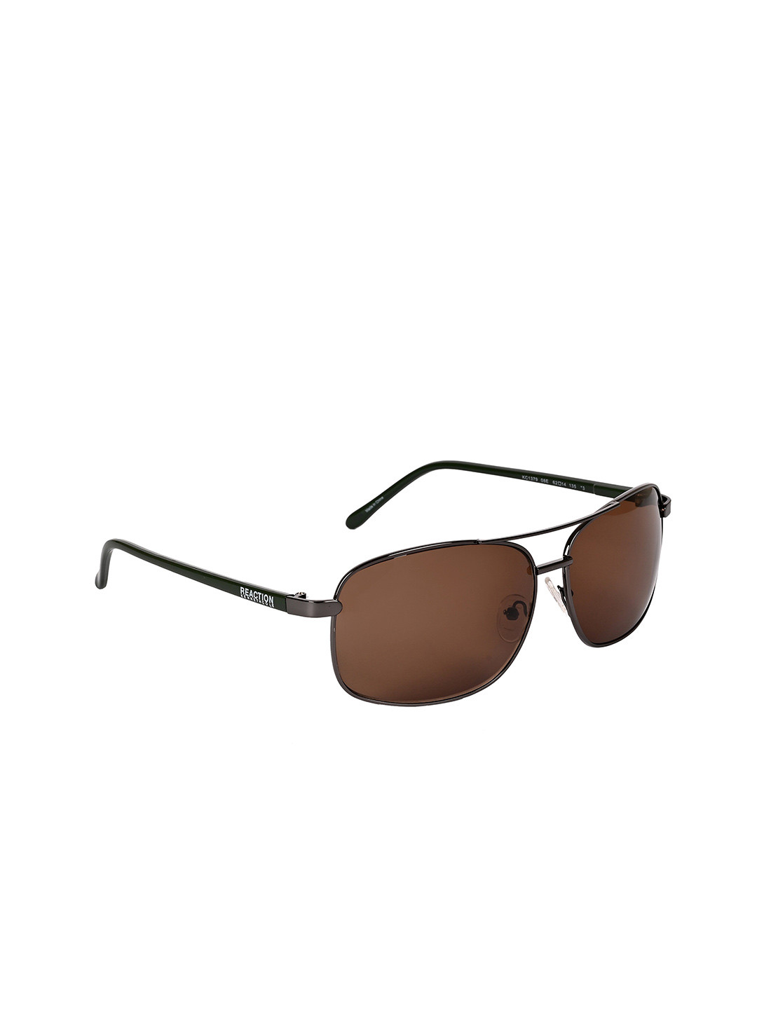 Kenneth Cole Men Aviator Sunglasses With UV Protected Lens KC1379 62 08E