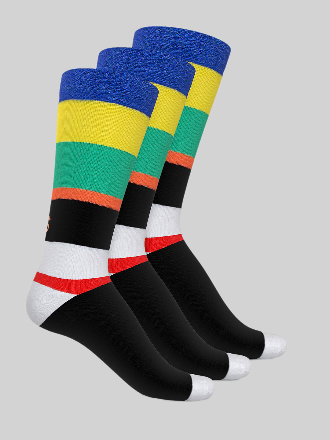 TalkingSox Pack Of 3 Patterned Calf-Length Socks