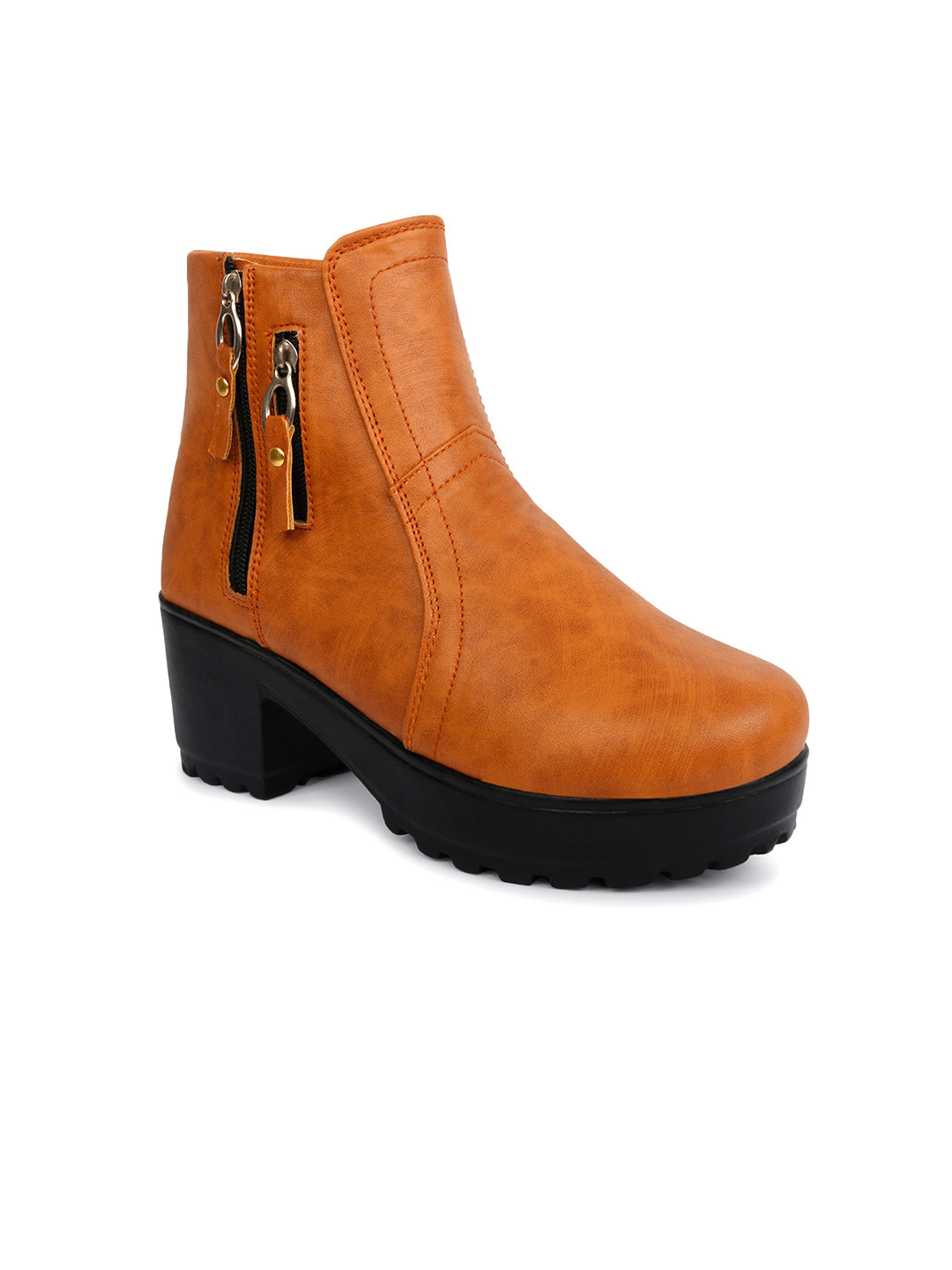 OPHELIA Women Textured Heeled Regular Boots