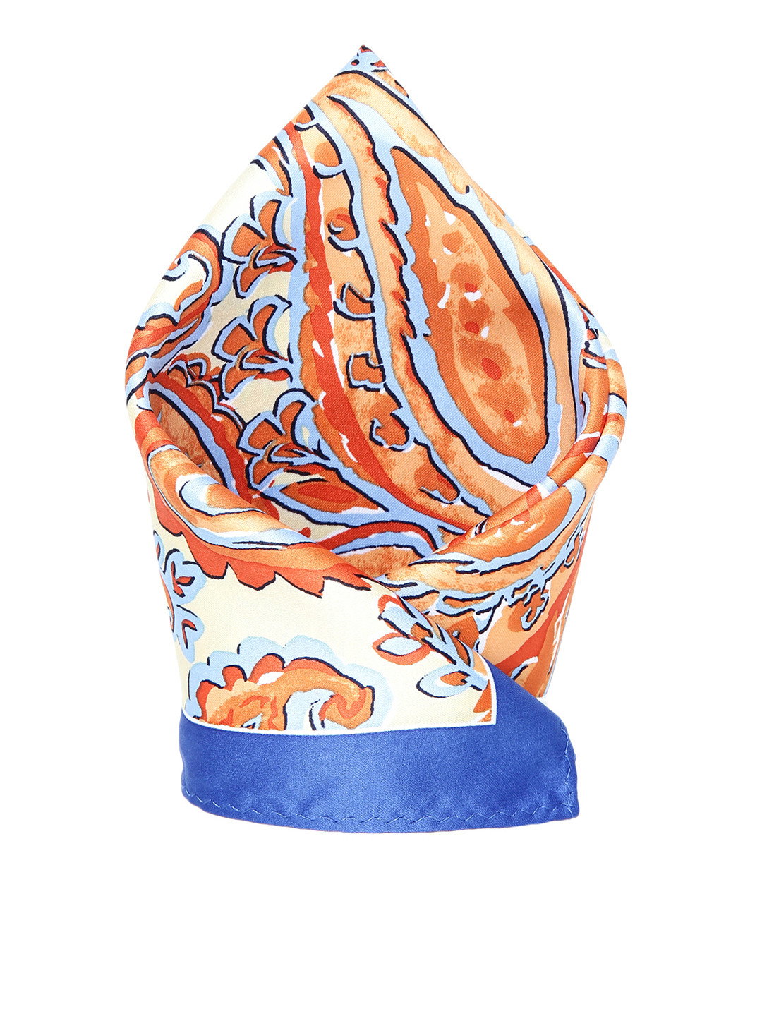 Alvaro Castagnino Brown & Multi-coloured Pocket Square