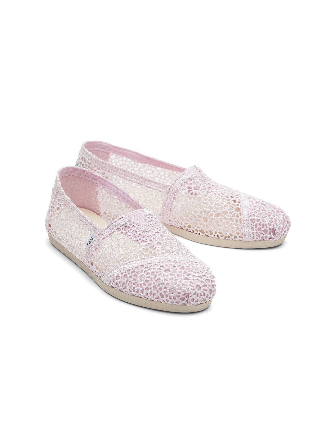 TOMS Women Crocheted Lightweight Textile Basics Slip-On Sneakers