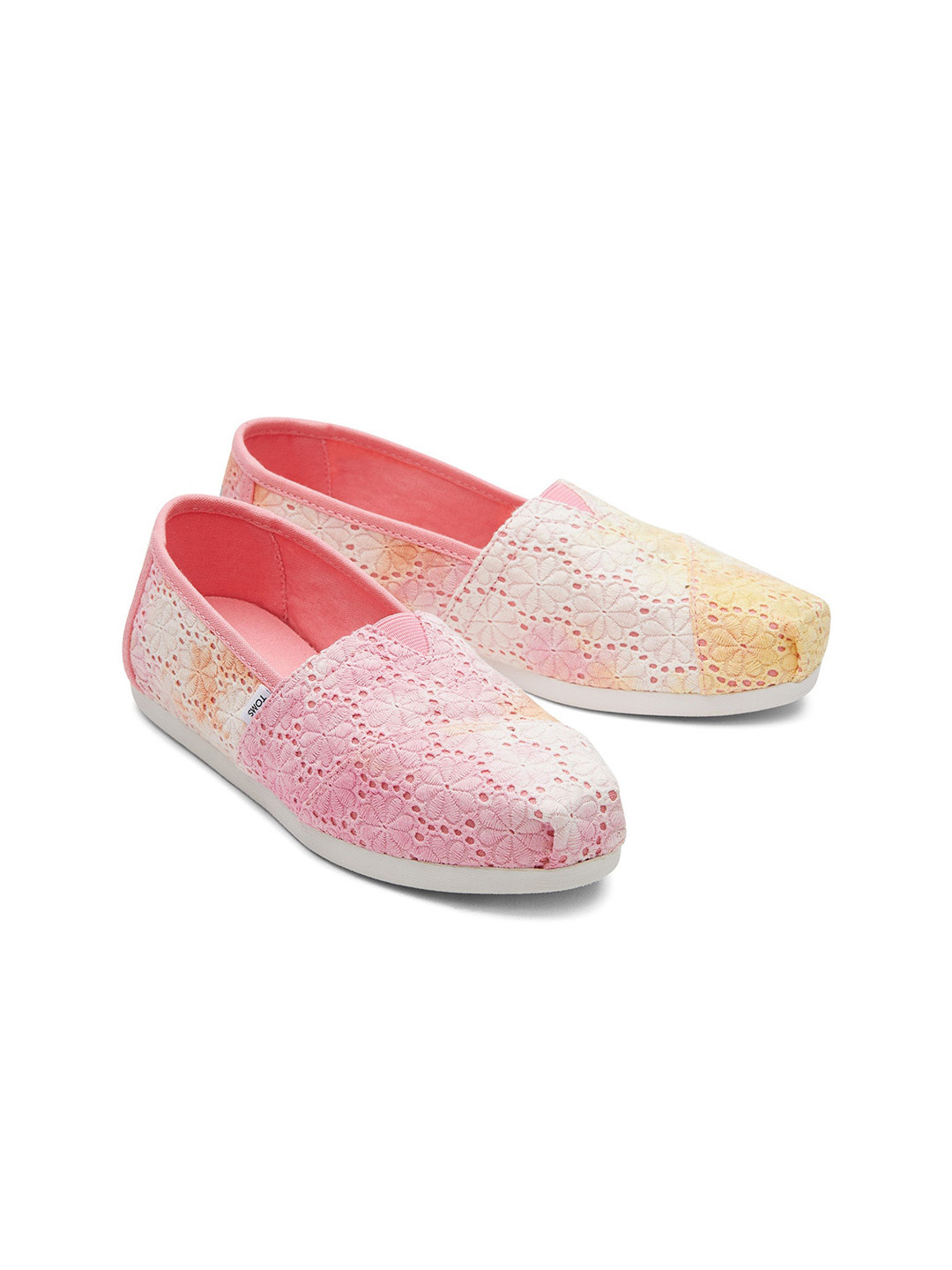 TOMS Women Crocheted Lightweight Textile Basics Slip-On Sneakers