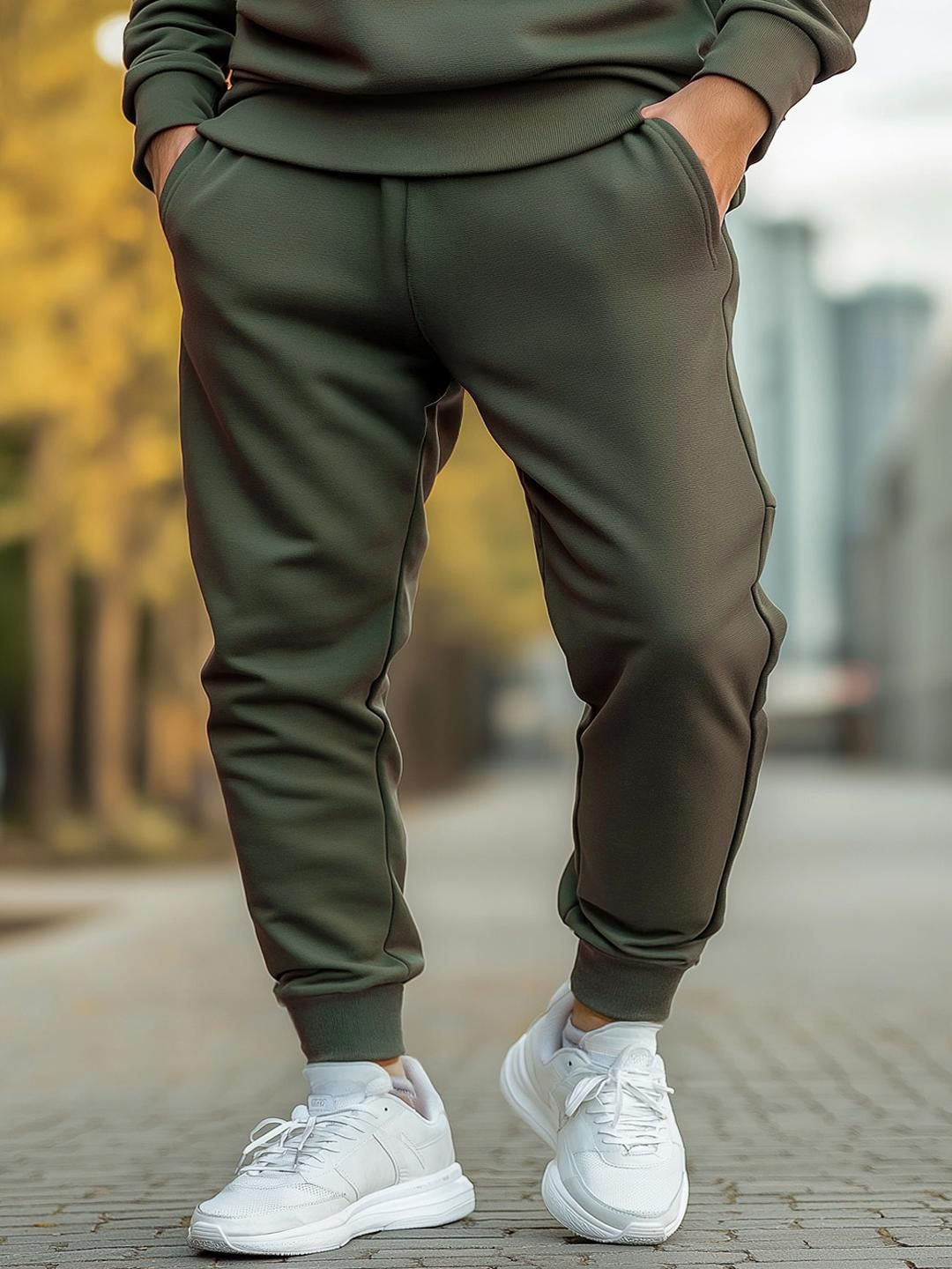 NOBERO Men Mid-Rise Cotton Joggers