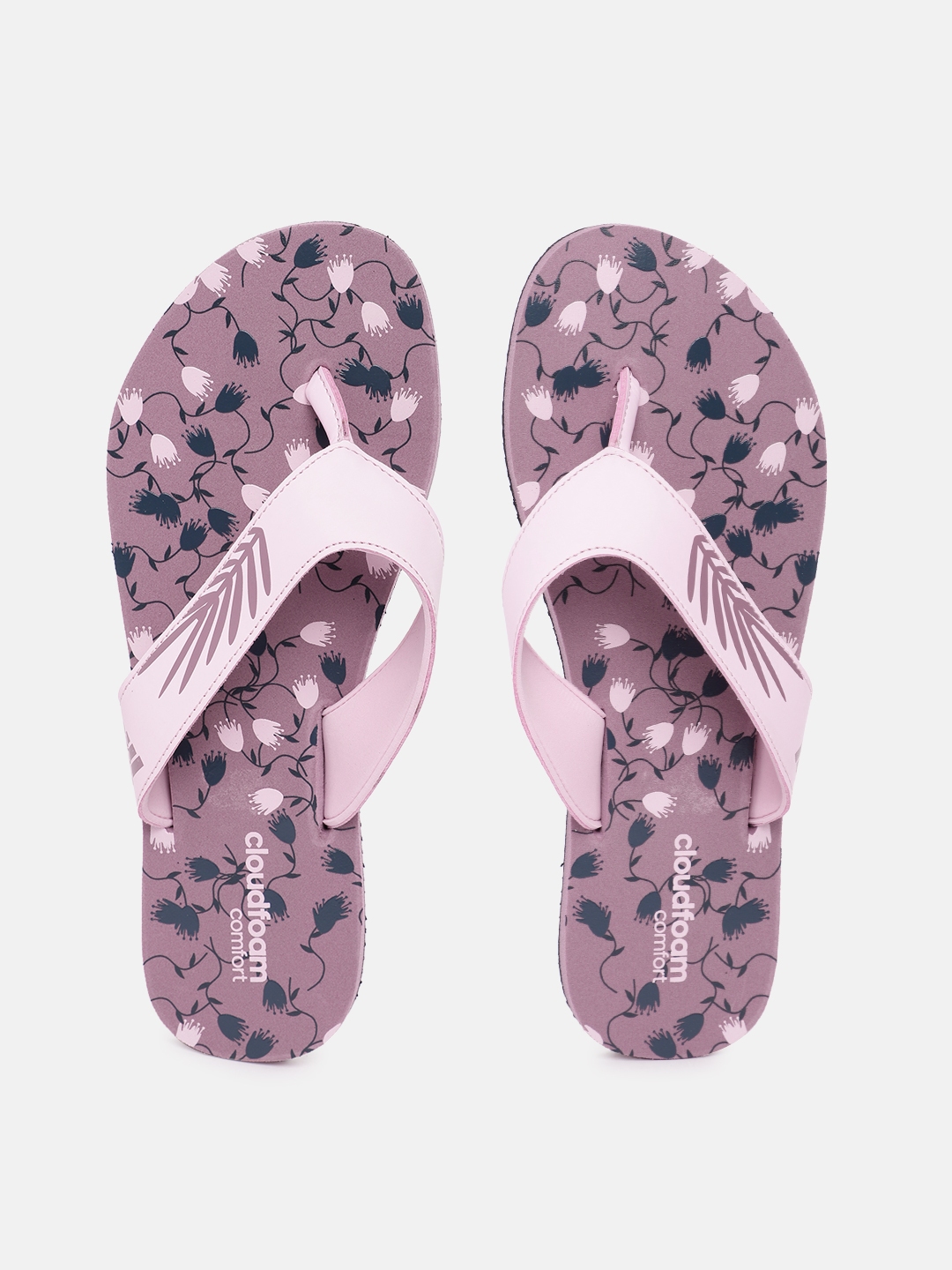 Adidas floral flip flops sale