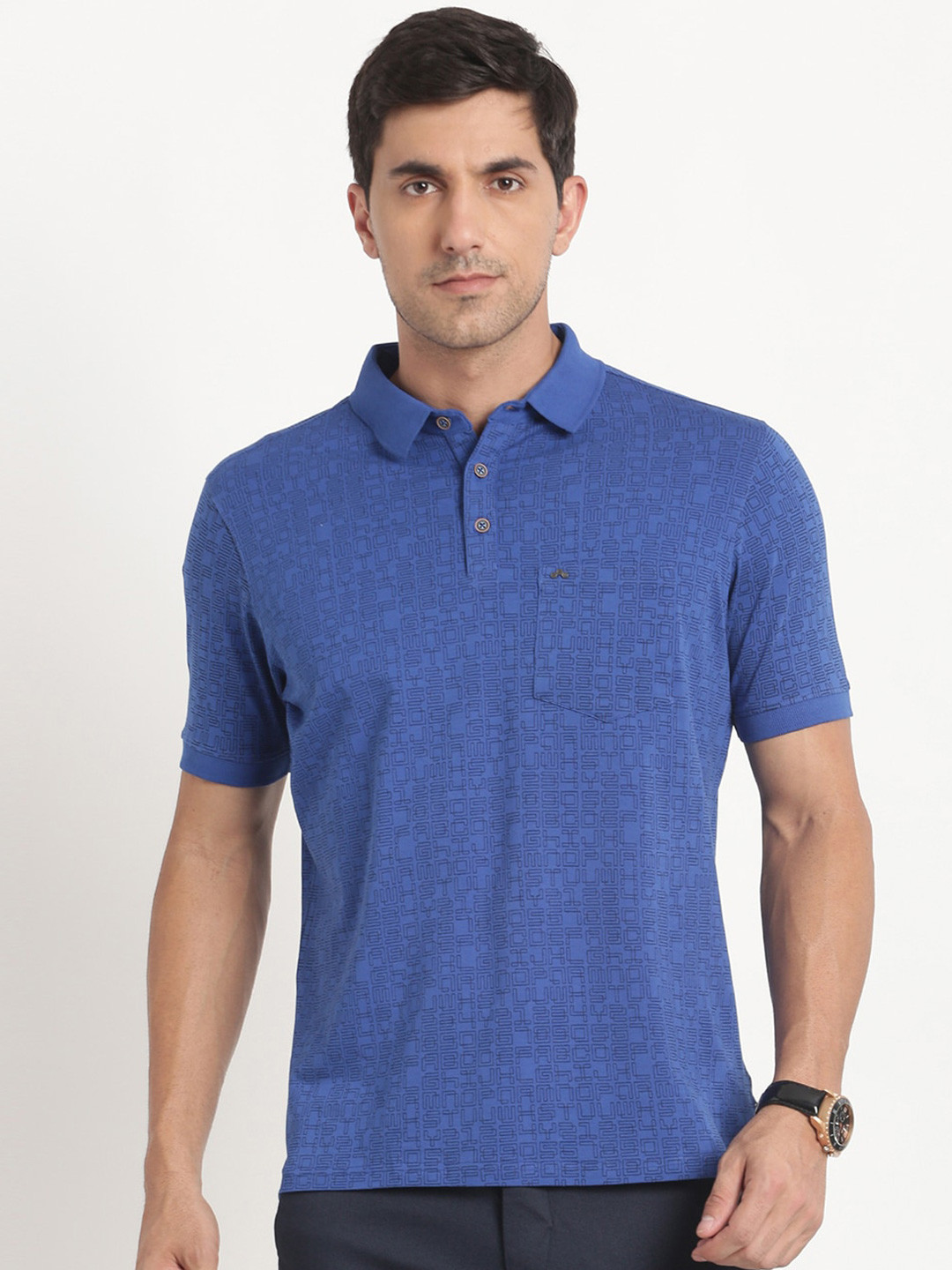 Turtle Slim Fit Typography Print Polo T-shirt